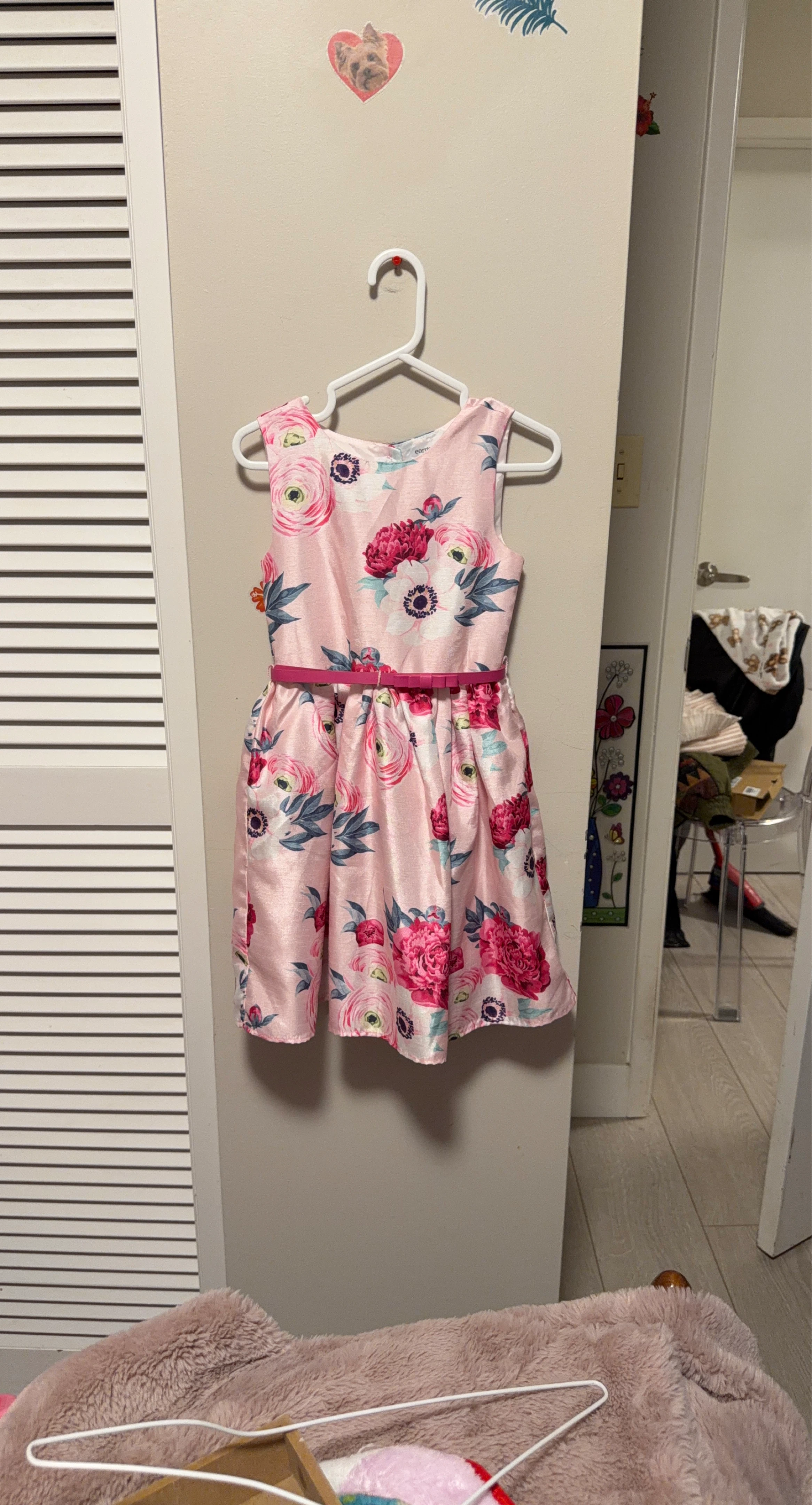Pink Floral Dress Size 6