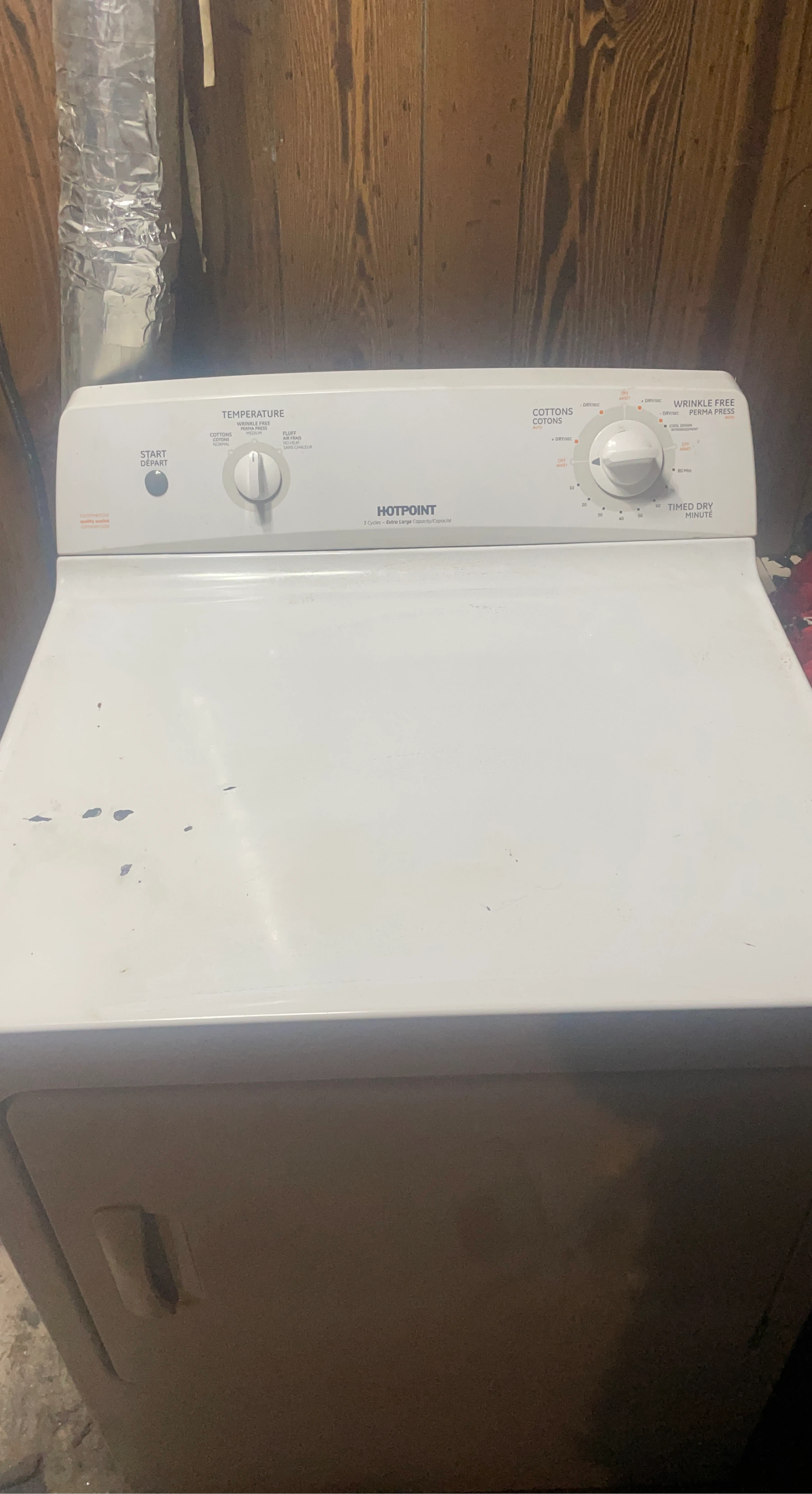 Hotpoint White Electric Dryer