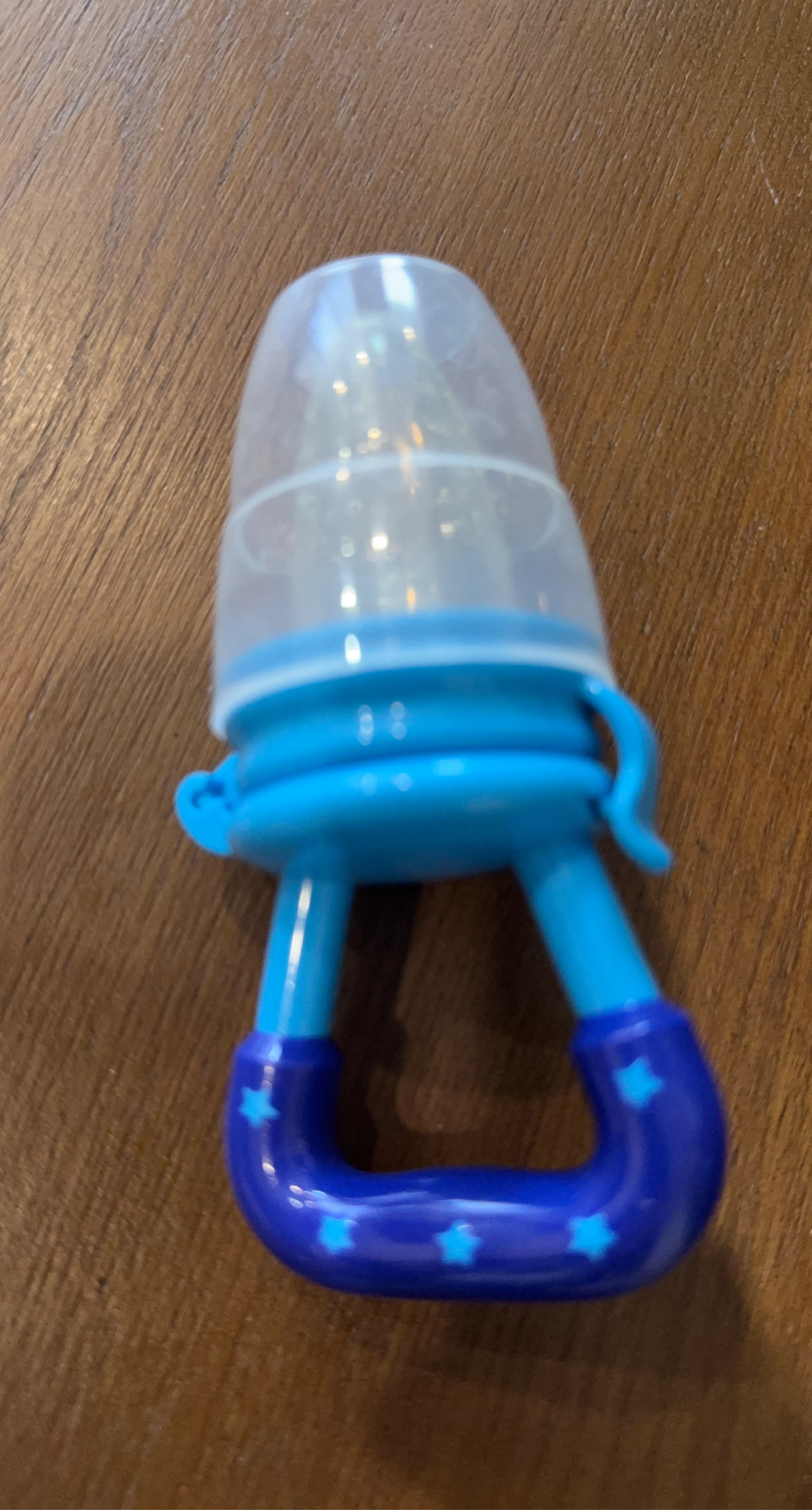 Blue Baby Food Feeder with Stars