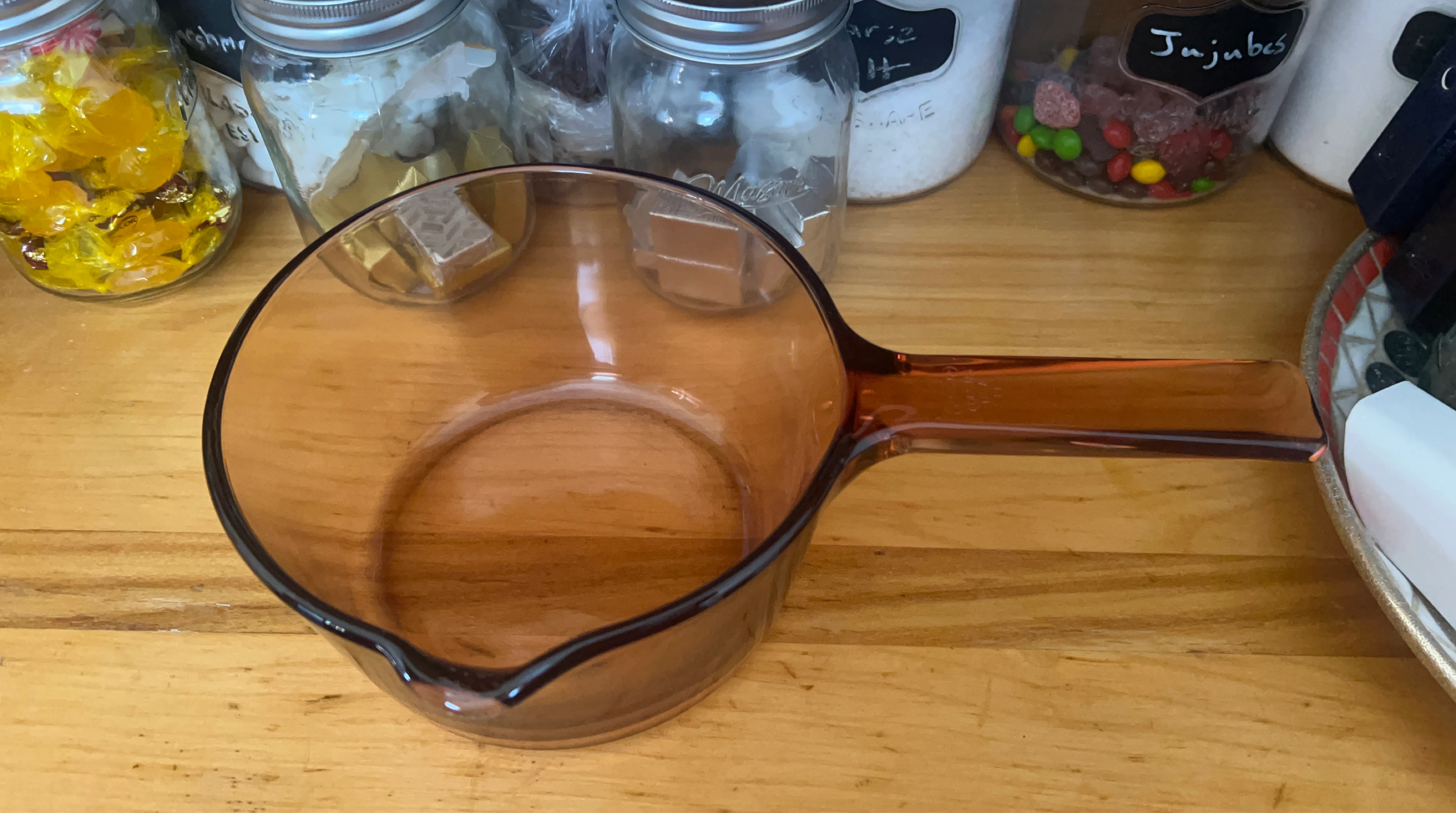 1 litre Amber Glass Pot - photo 2