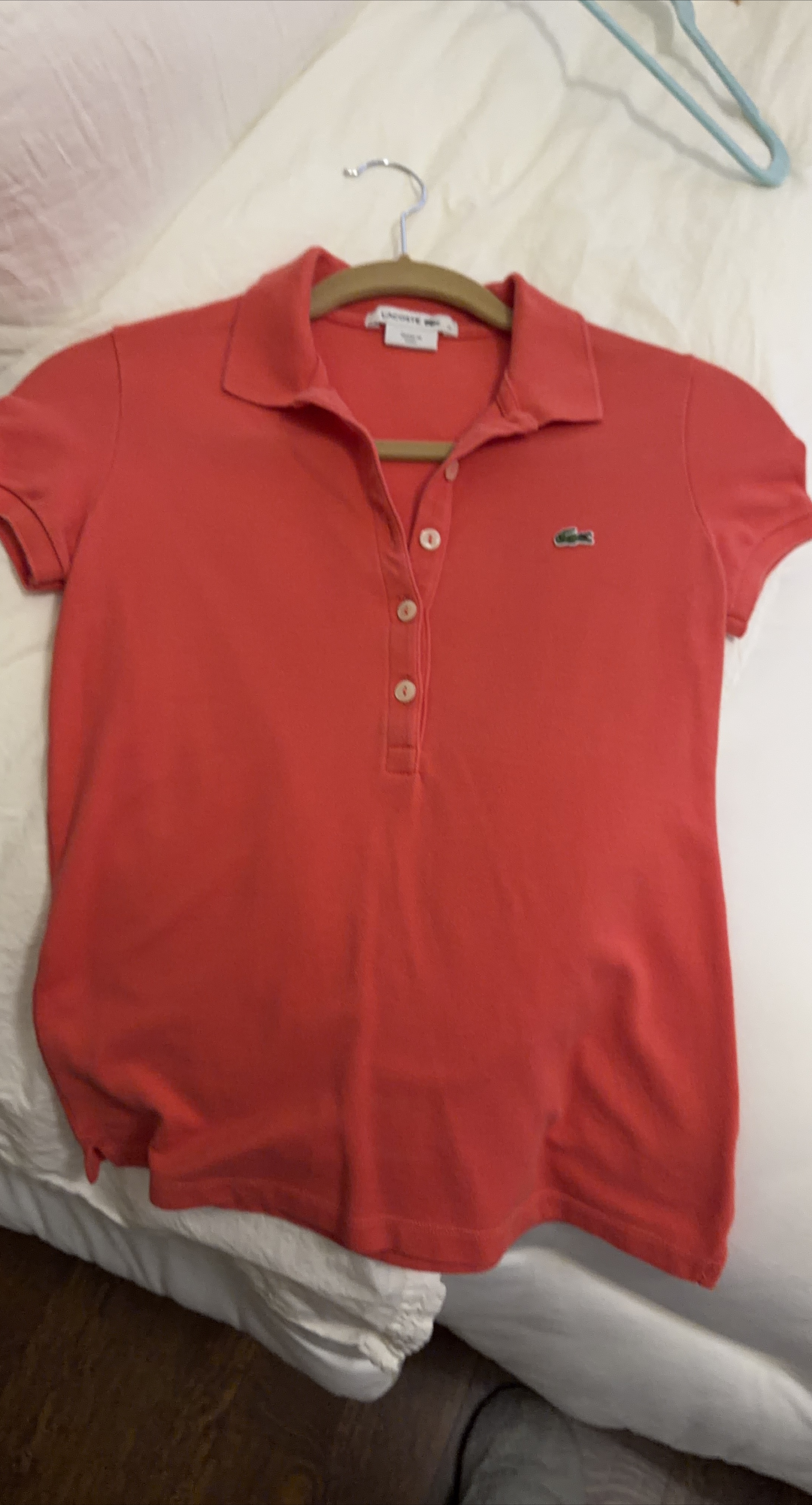 Lacoste Women's Coral Short Sleeve Polo Shirt