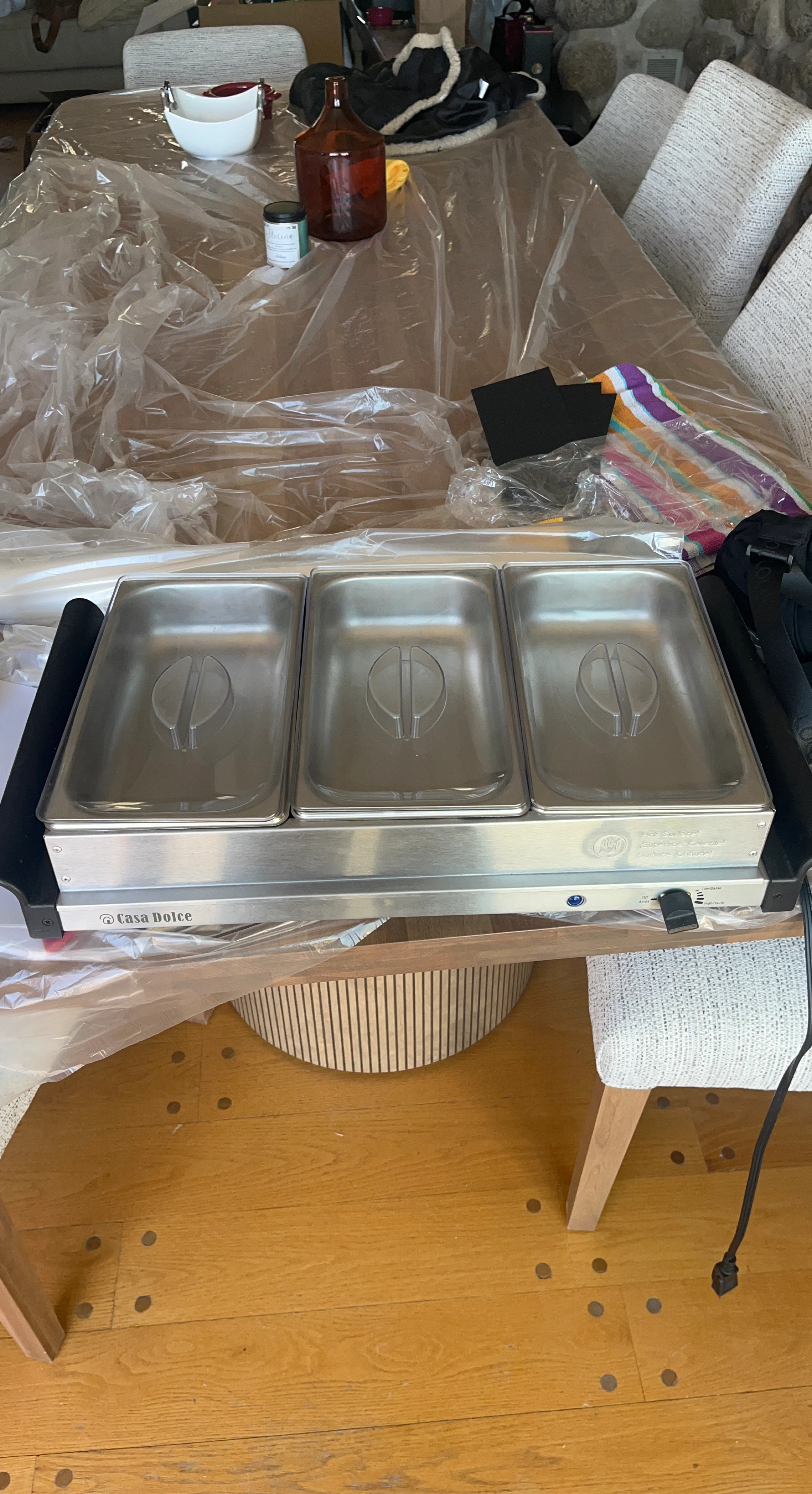 Chauffe-plat Casa Dolce 3 bacs