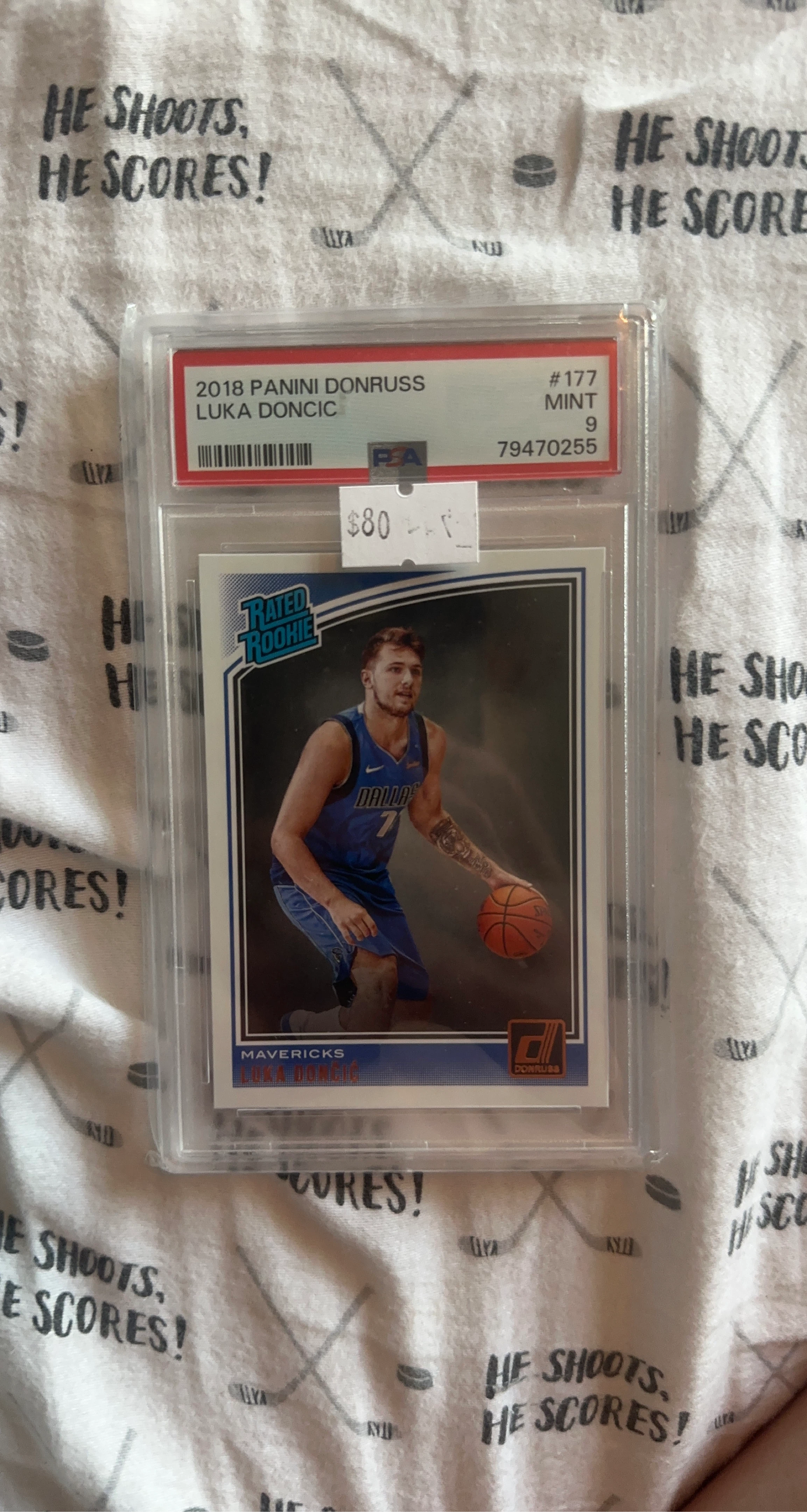 2018 Panini Donruss Luka Doncic Rated Rookie #177 PSA 9