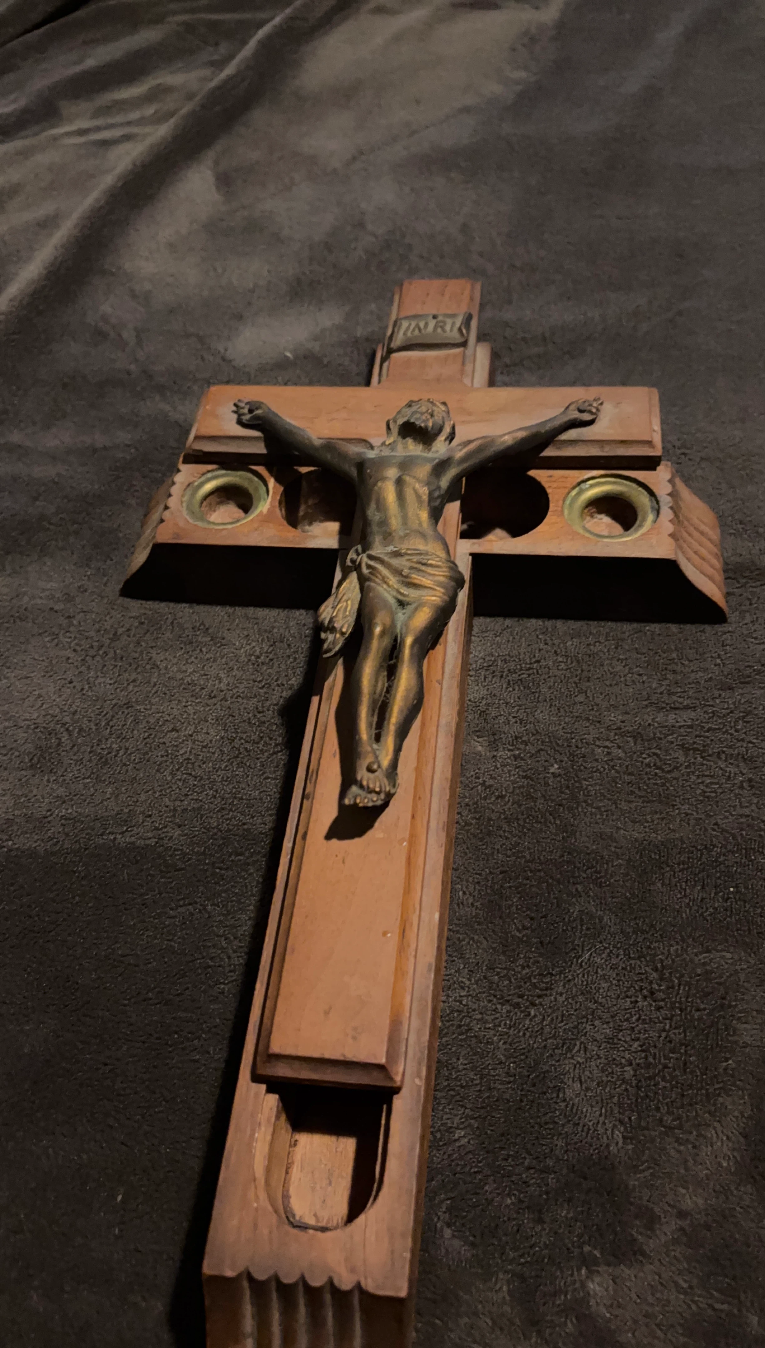 Wooden Crucifix with Jesus Figure