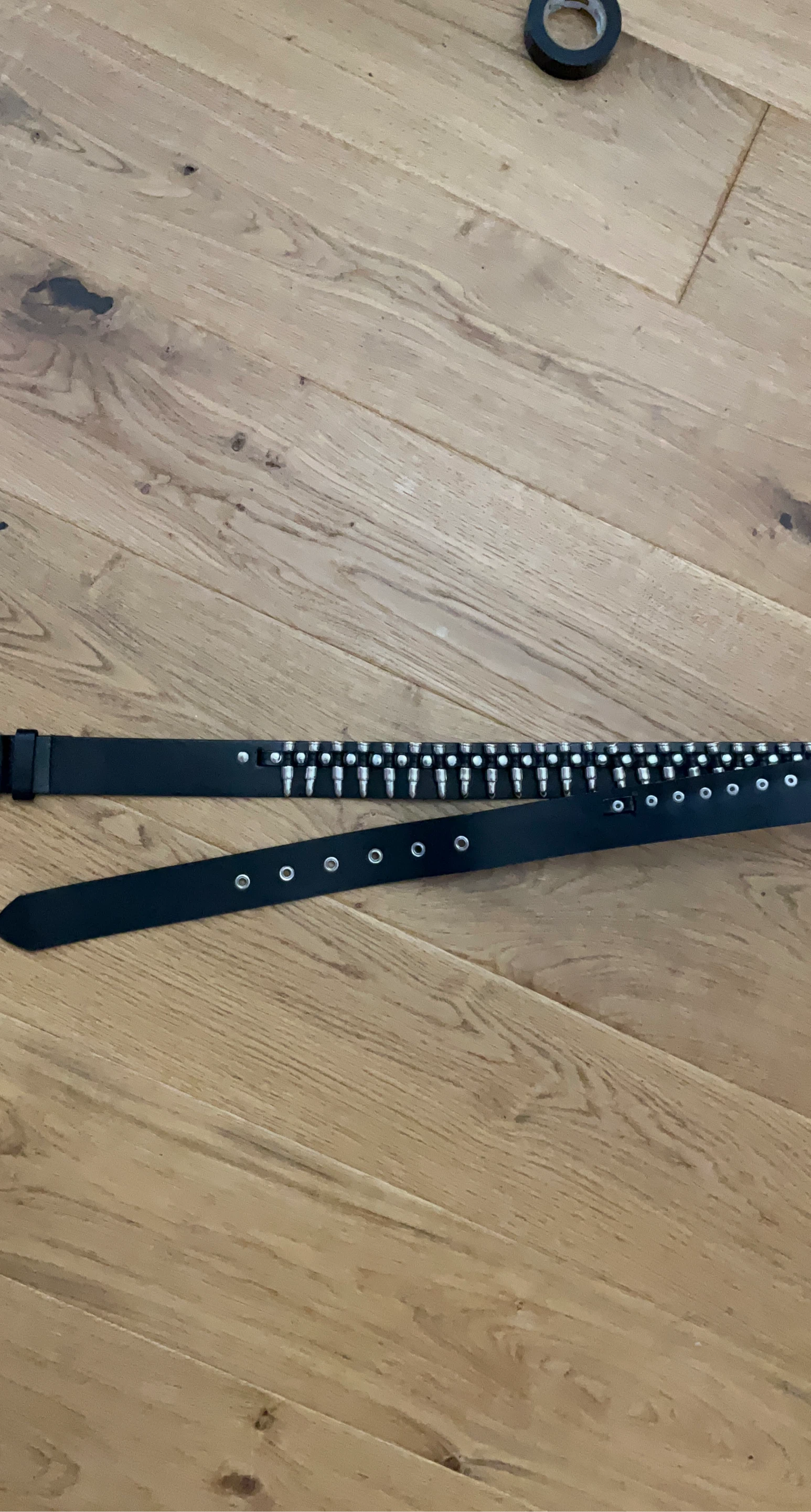 Black Bullet Studded Belt