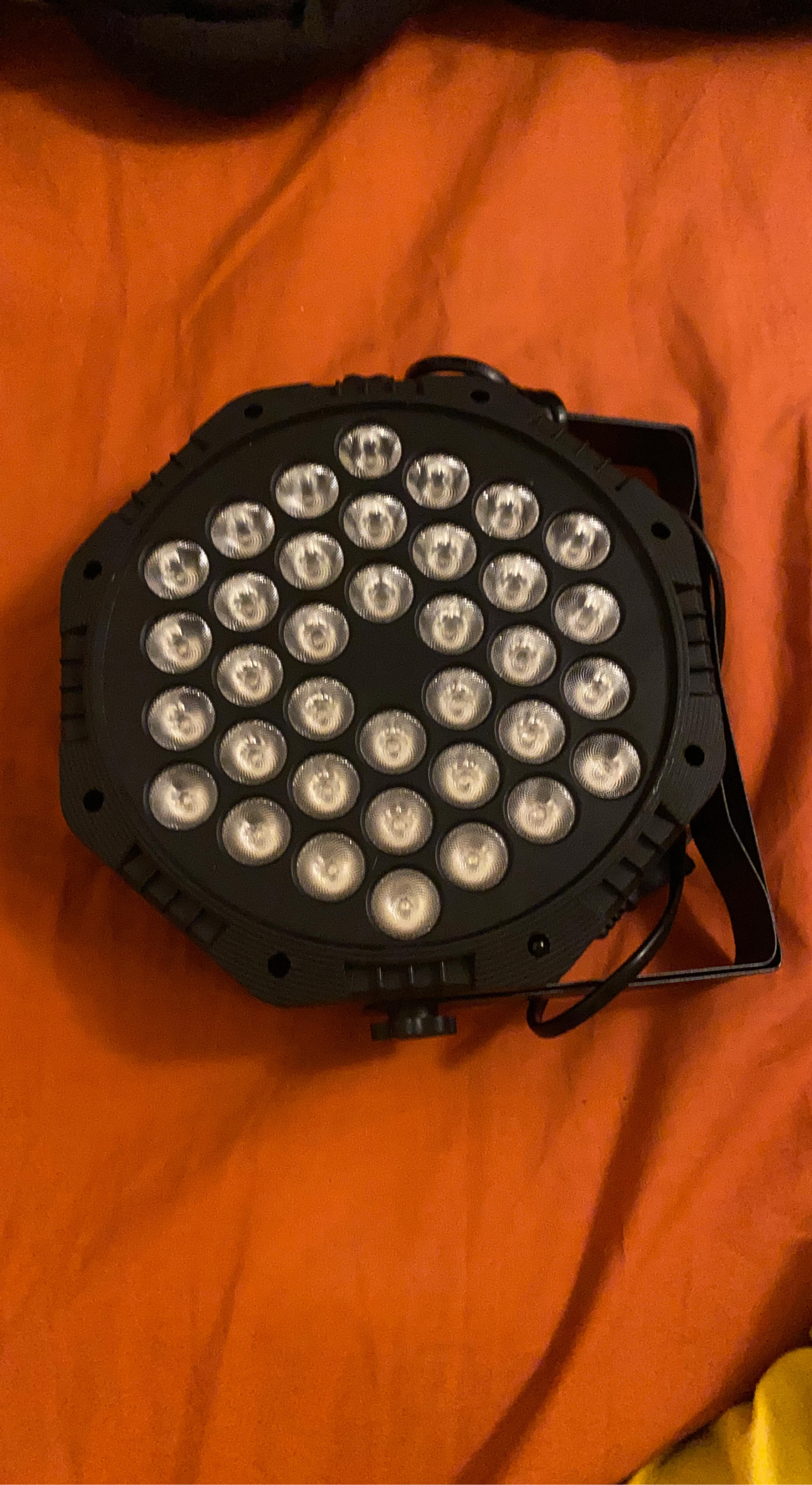 5 Black LED Stage Par Lights