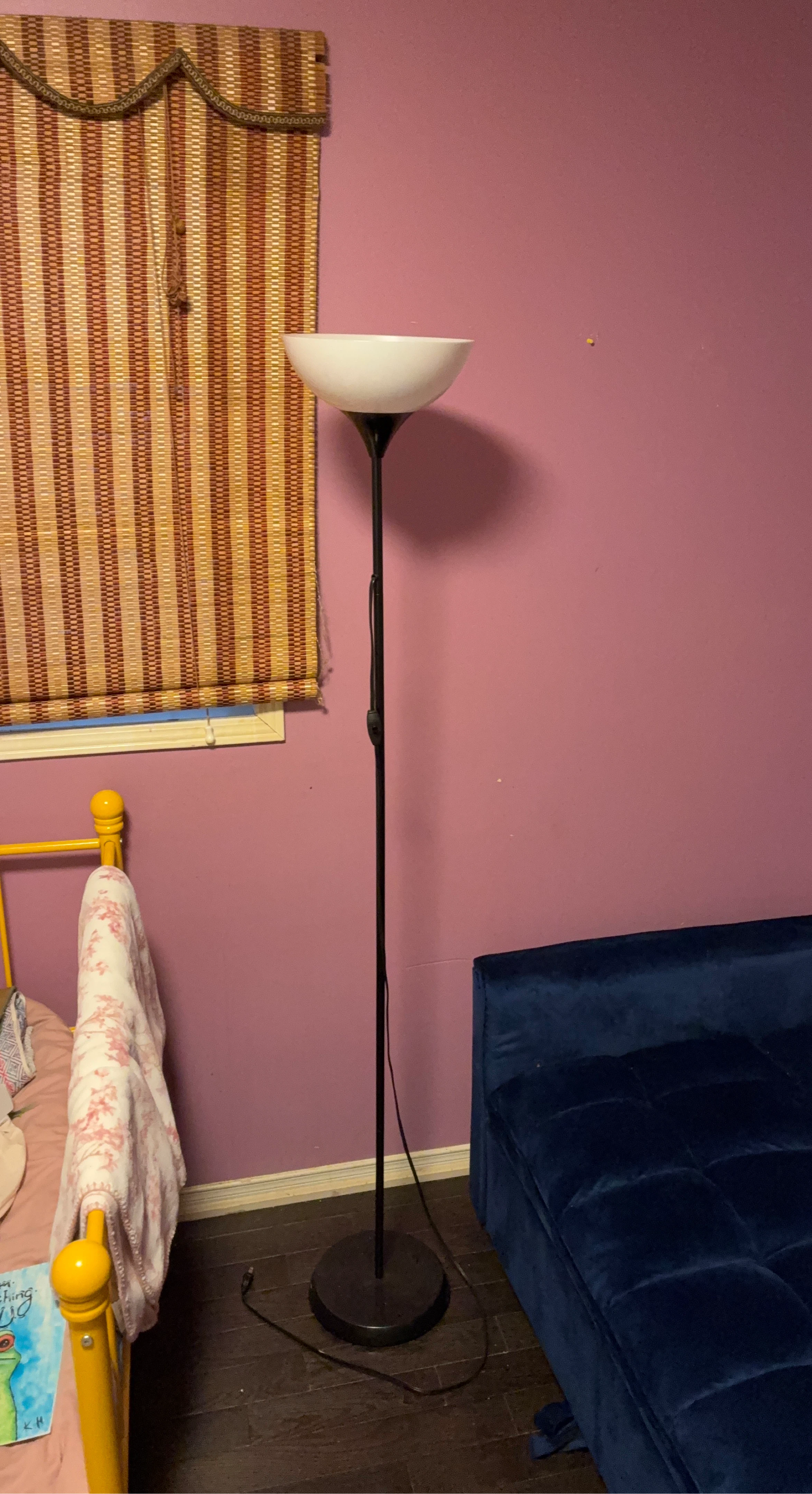 White Bowl Floor Lamp