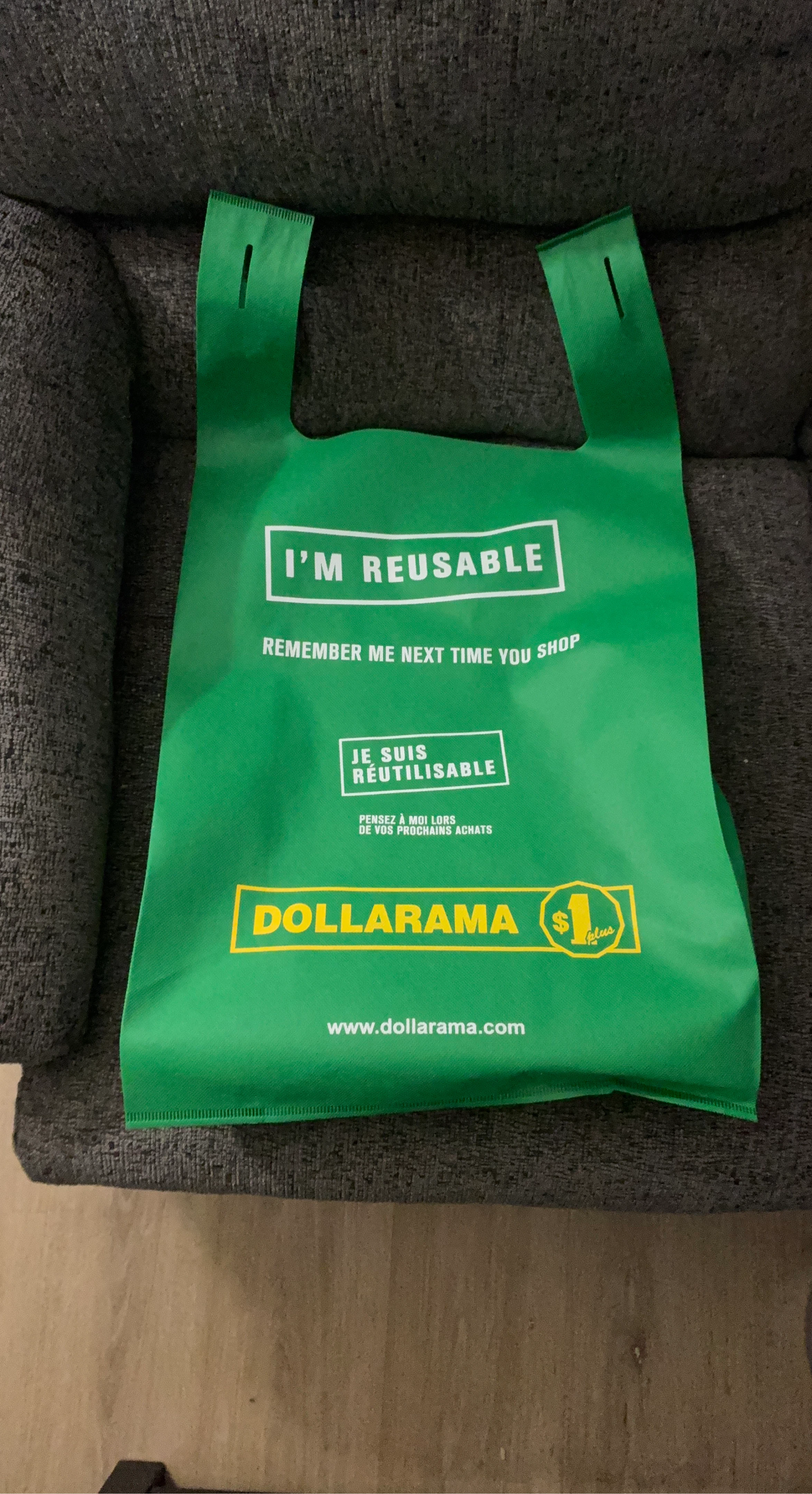 Large Dollarama Reusable Shopping Bag