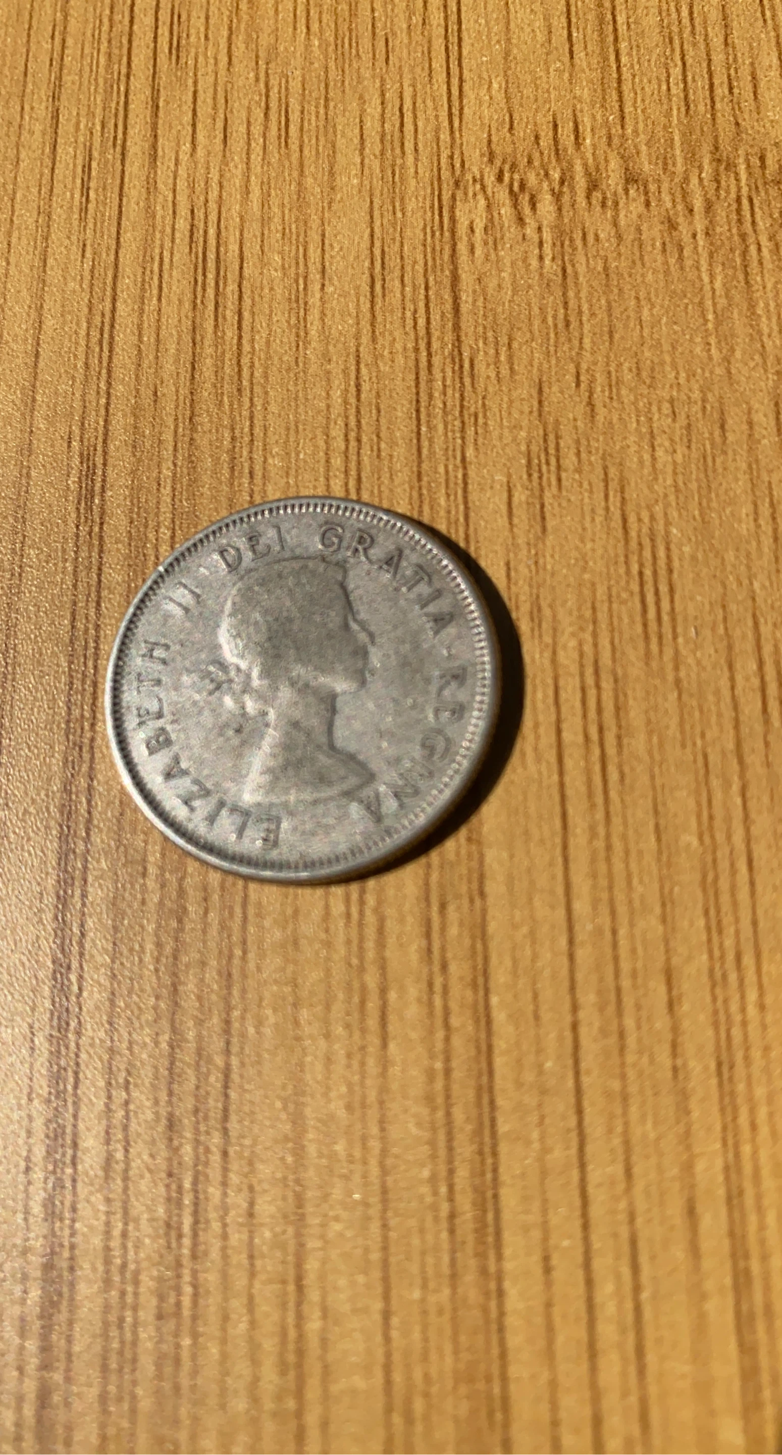 1960 Canadian silver 25 cent