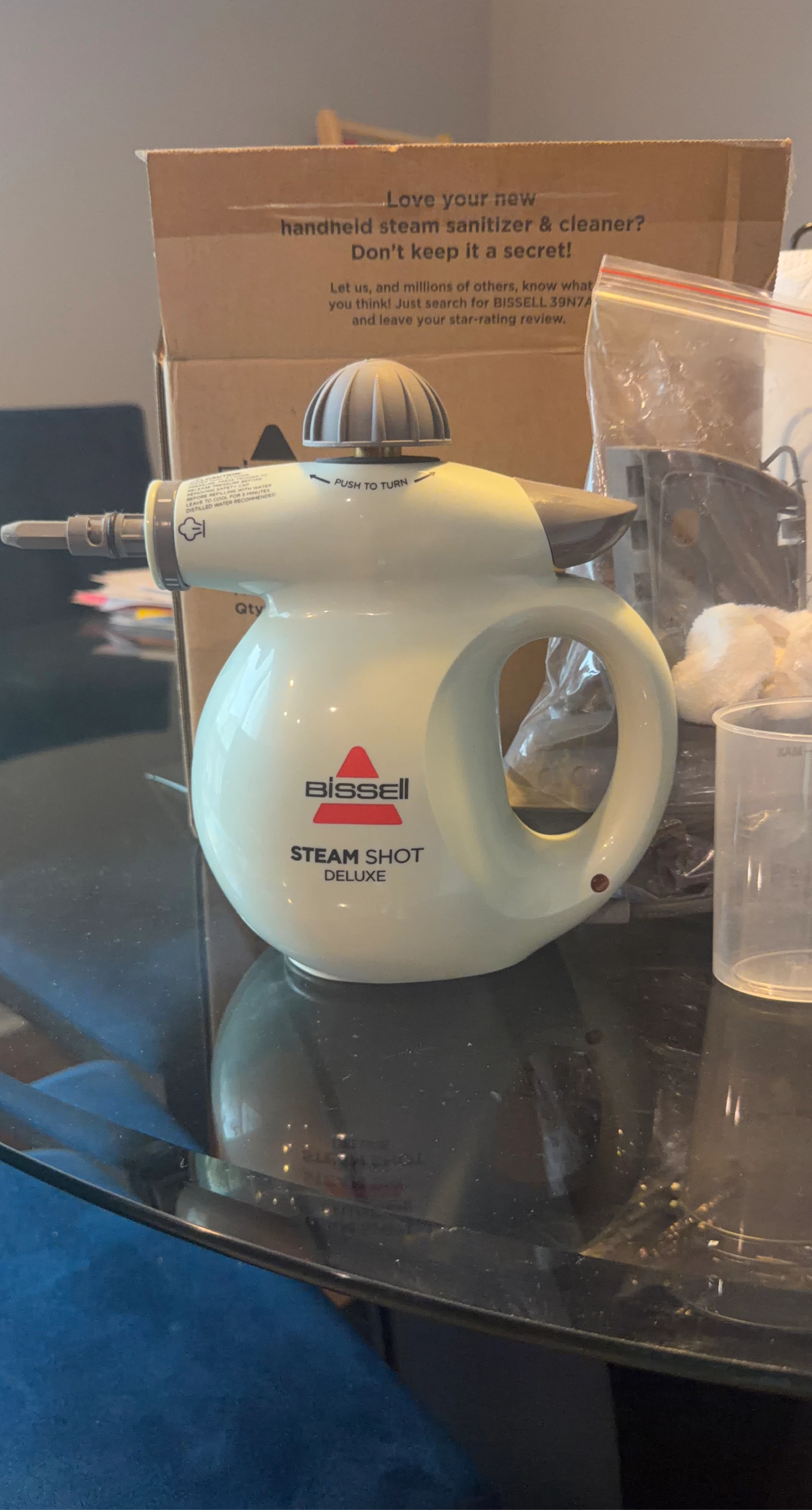 BISSELL Steam Shot Deluxe Handheld Steam Cleaner