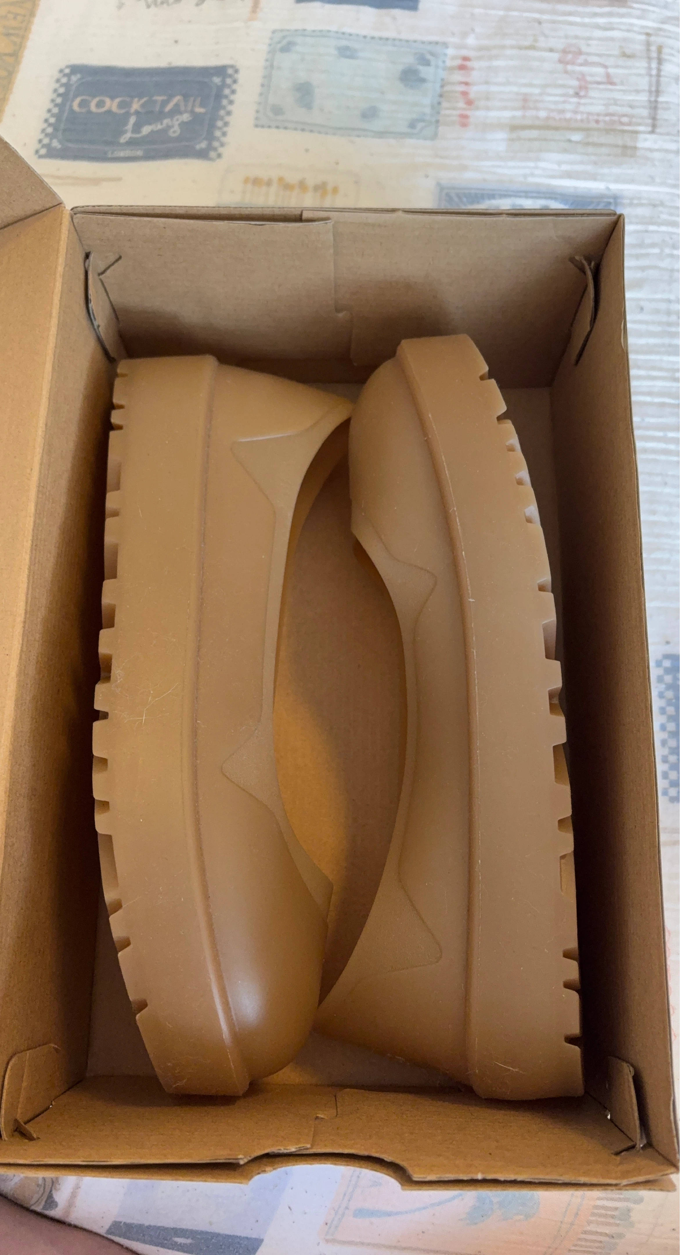 Platform Clogs - Tan