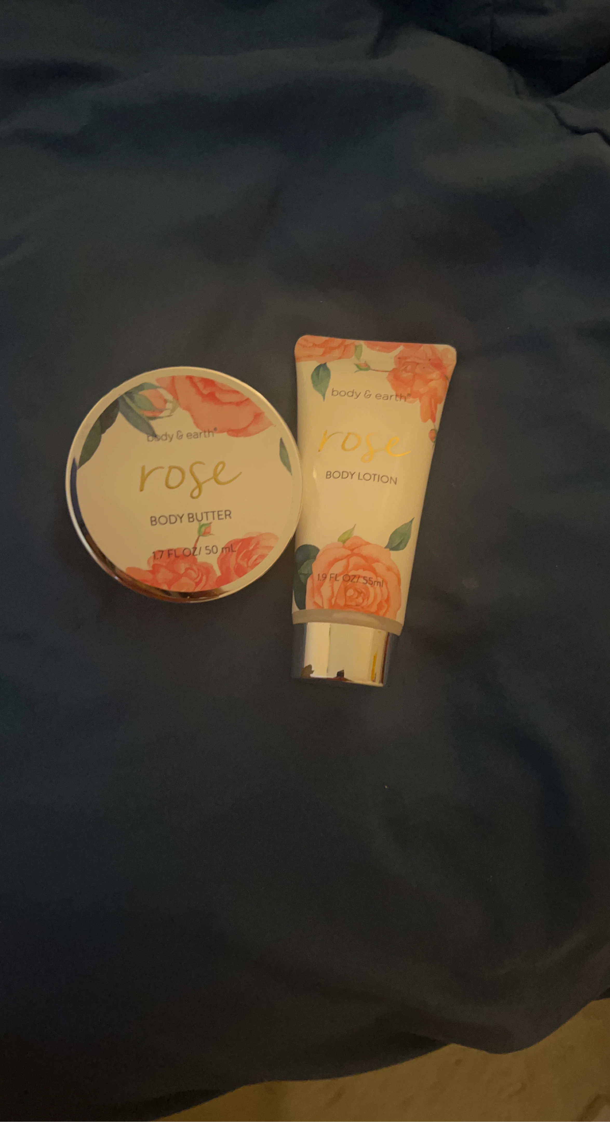 Body & Earth Rose Body Butter and Lotion Set