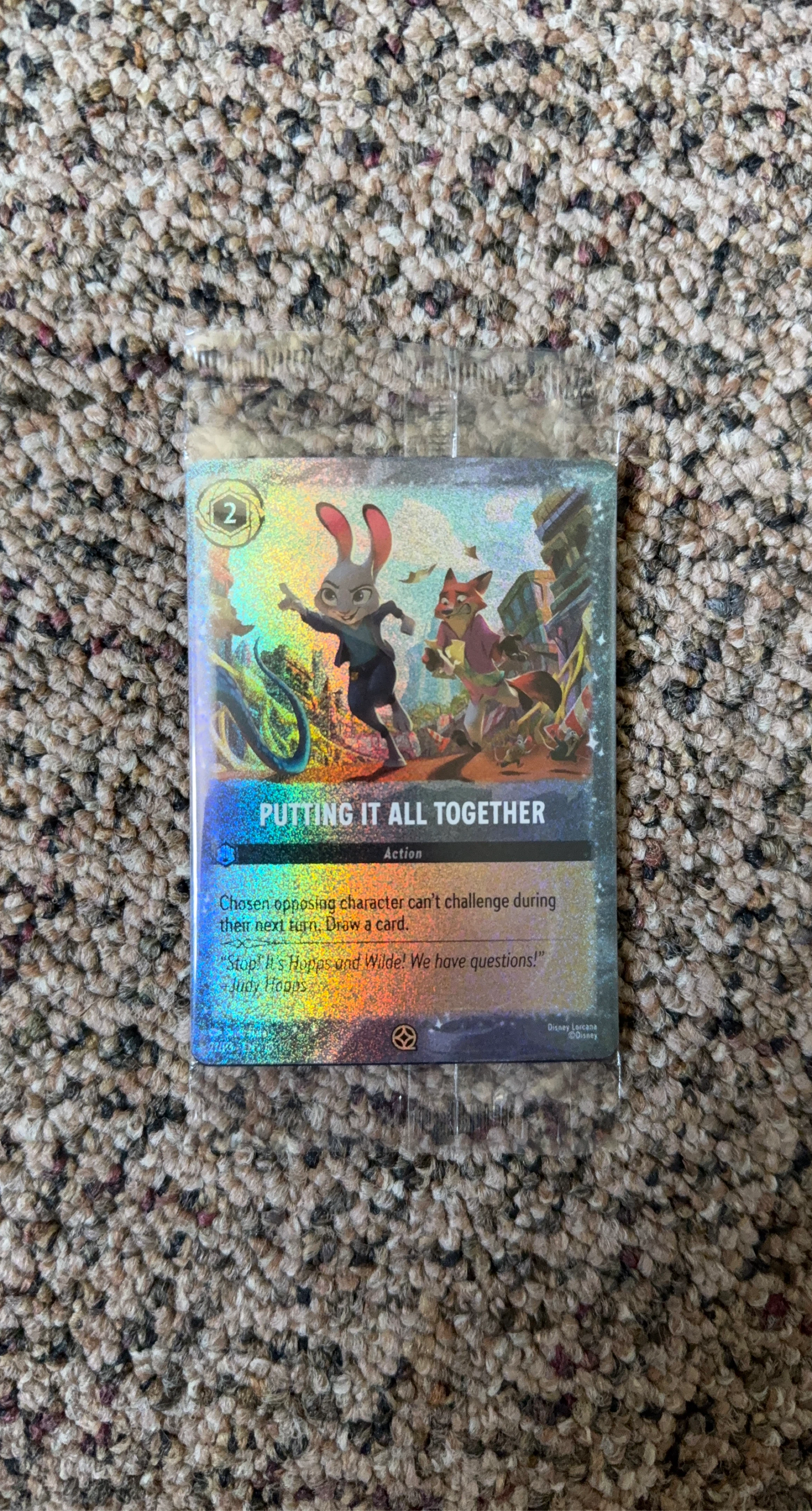 Disney Lorcana Putting It All Together Card