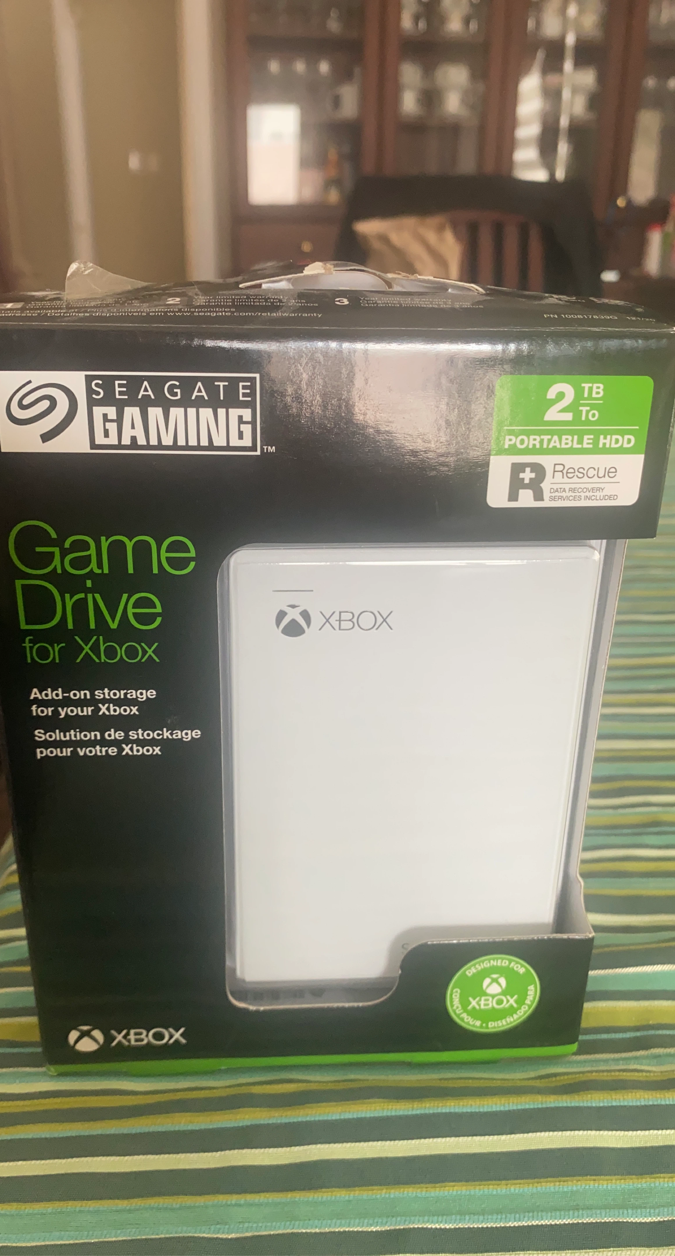 Seagate Gaming 2TB Game Drive for Xbox Portable HDD