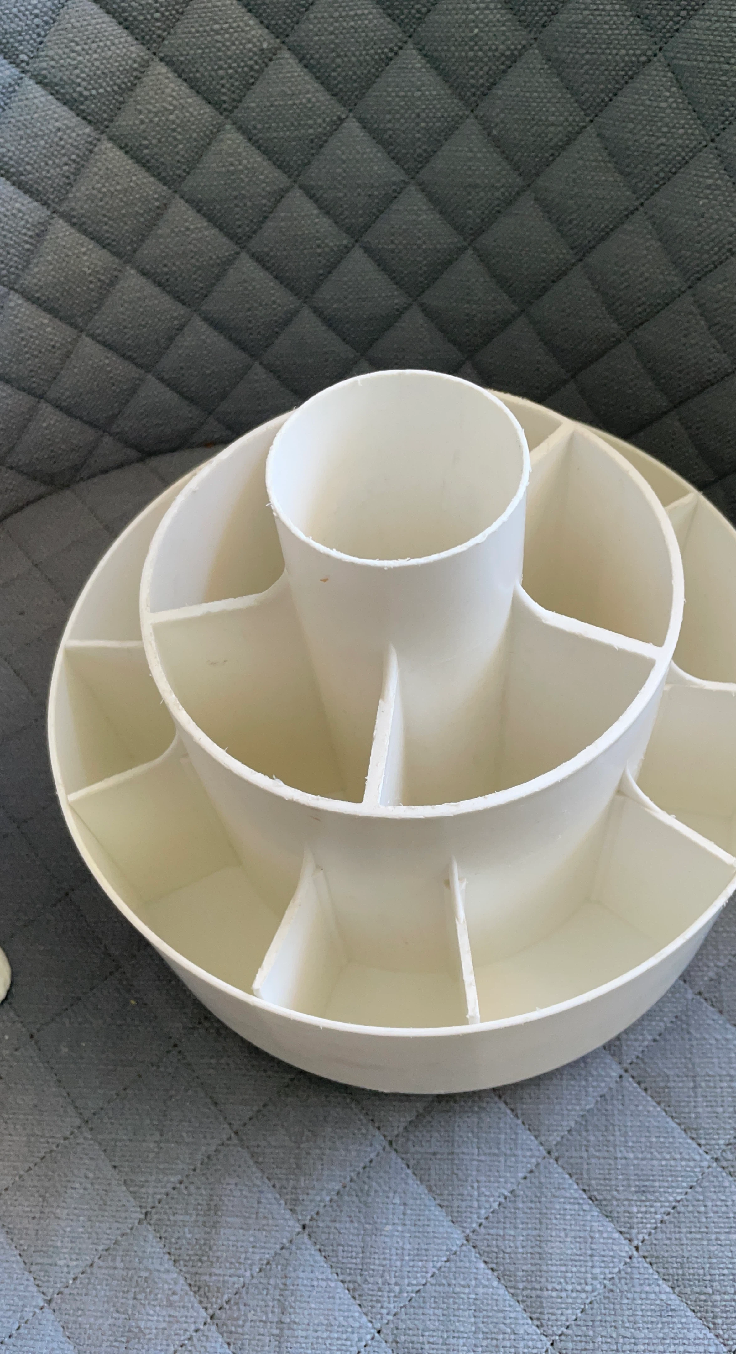 White Multi-Compartment Organizer Tray