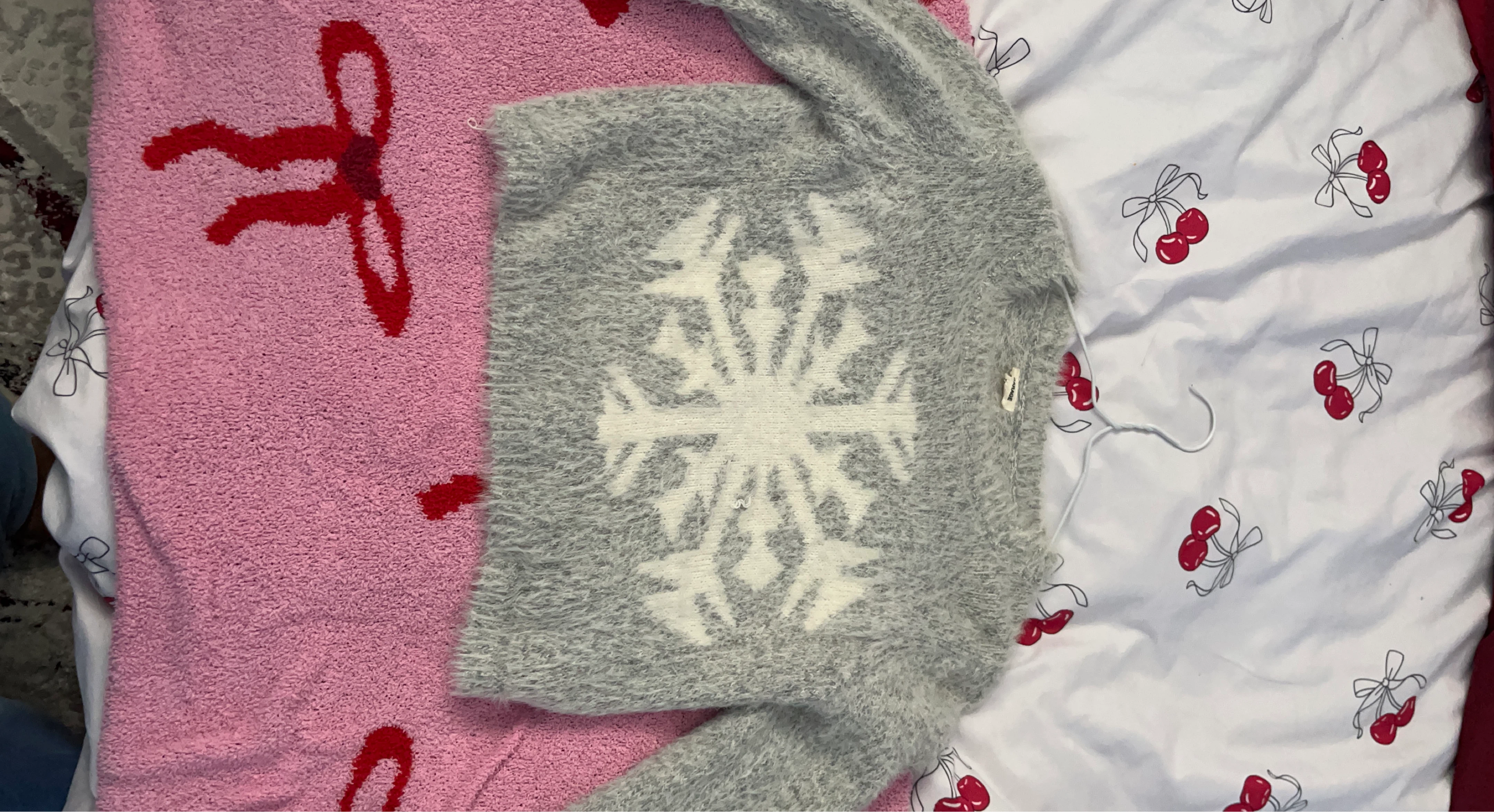 Grey Snowflake Sweater