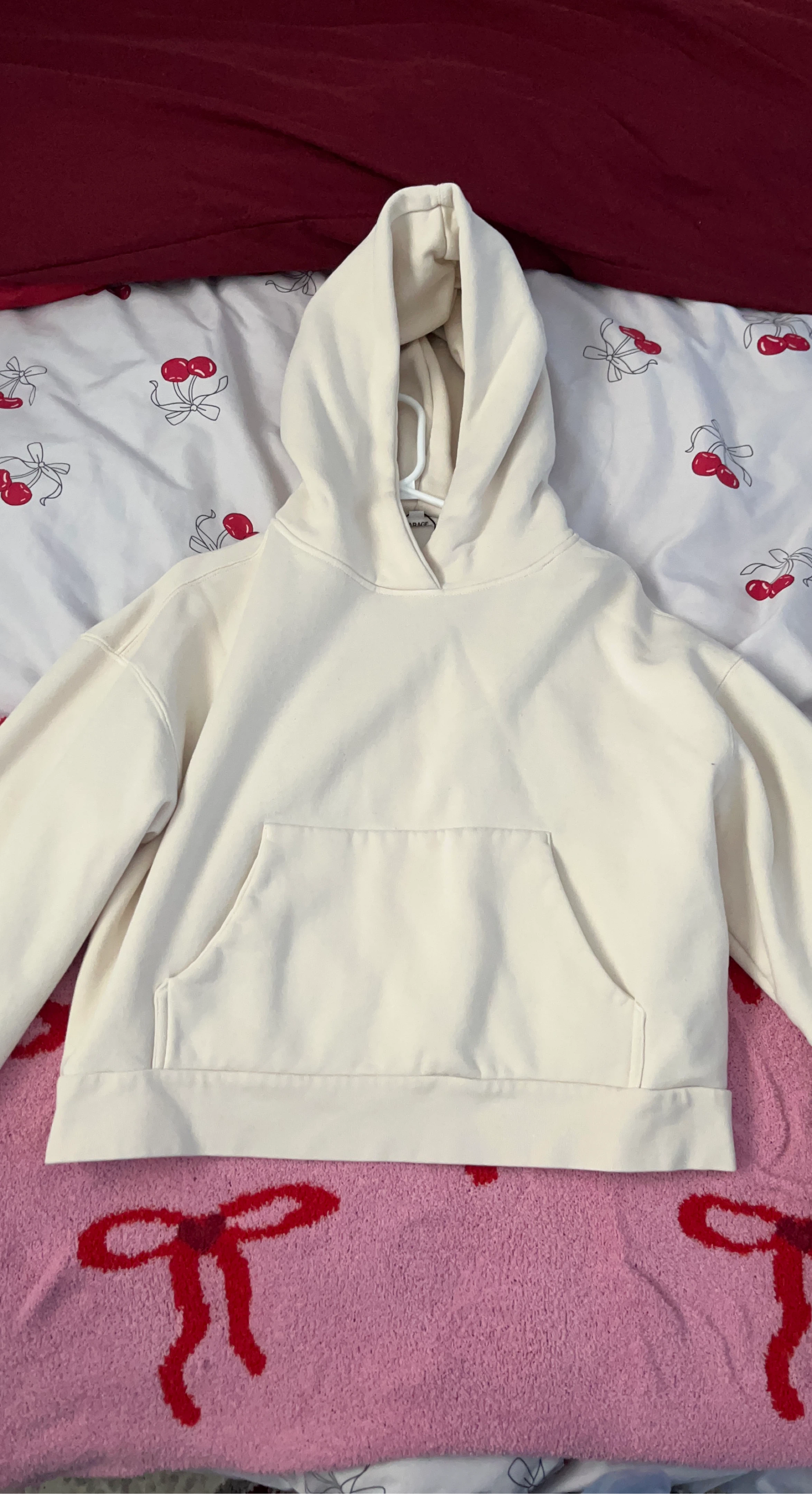 Cream Garage Hoodie