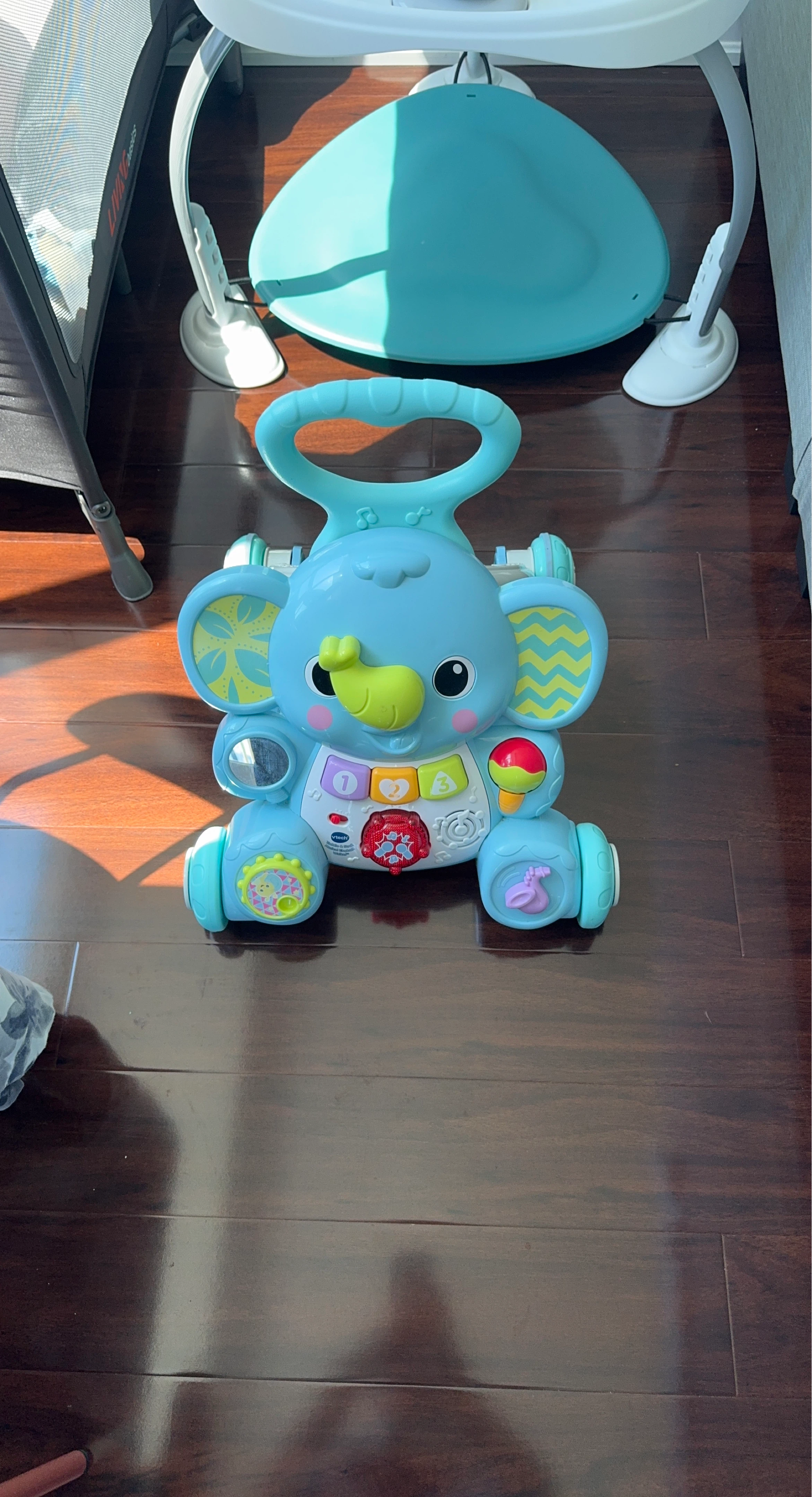 VTech Sit-to-Stand Learning Walker - Blue Elephant