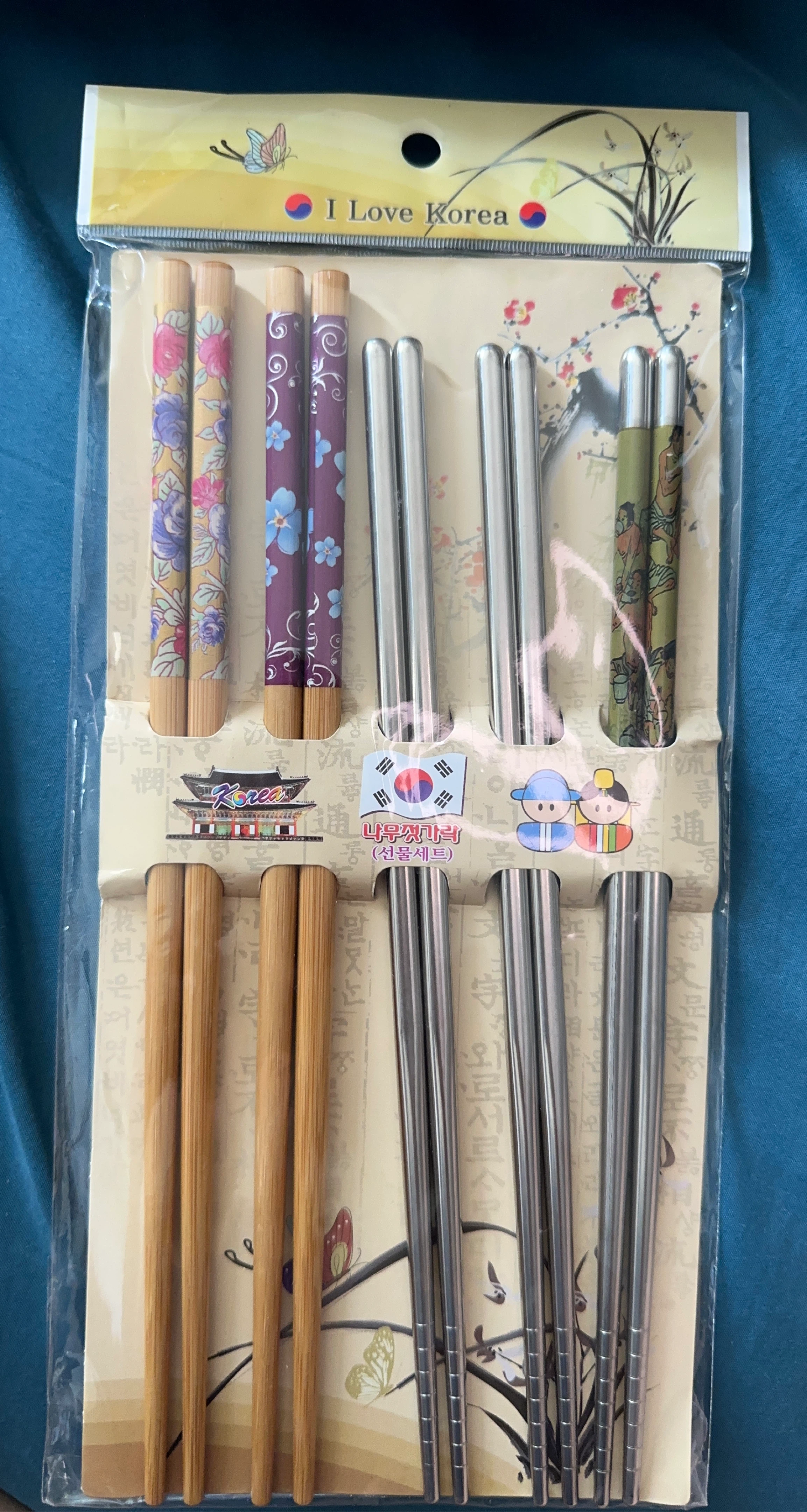 Korea I Love Korea Chopsticks Set