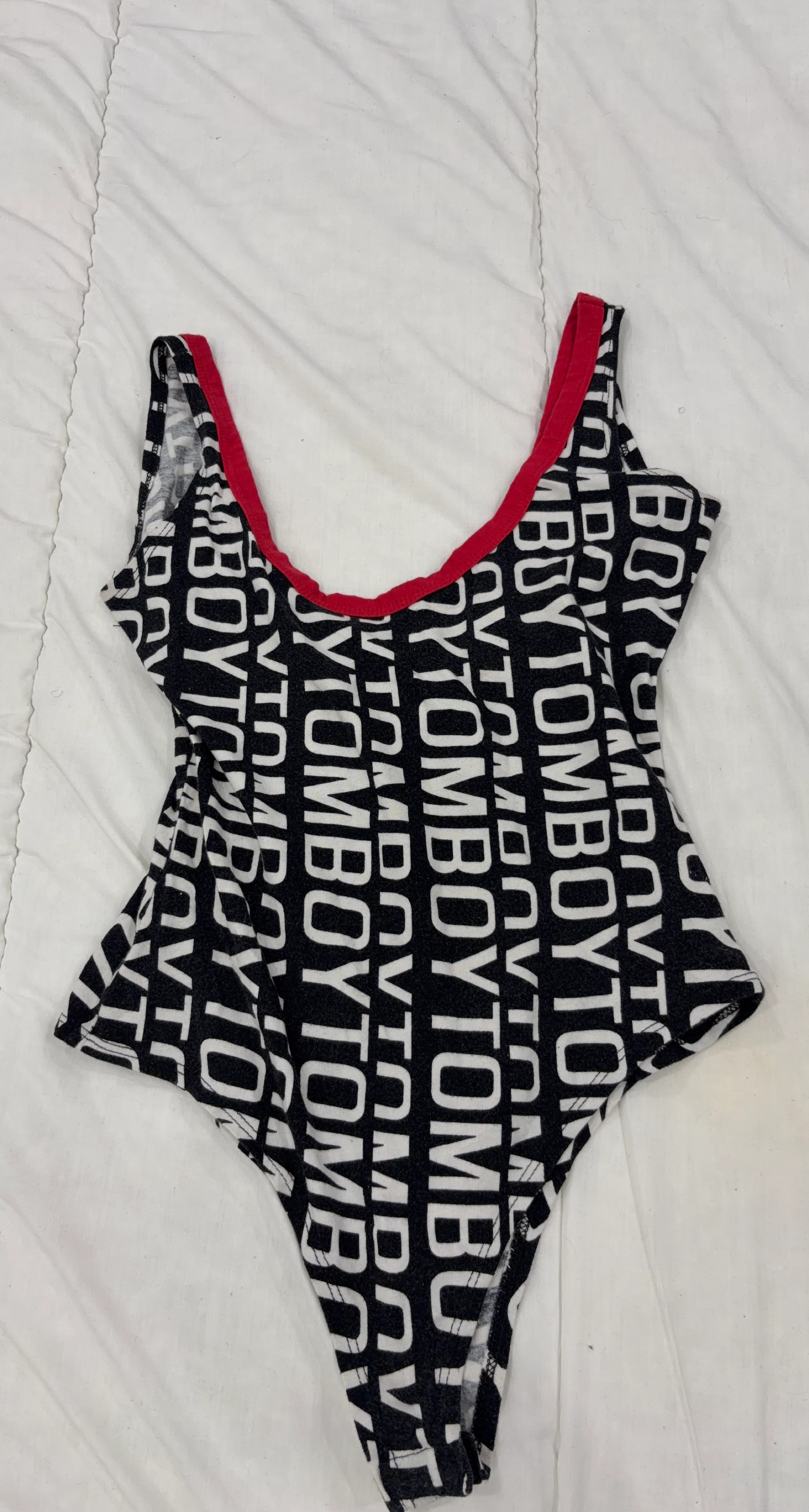 TOMBOY Logo Print Bodysuit