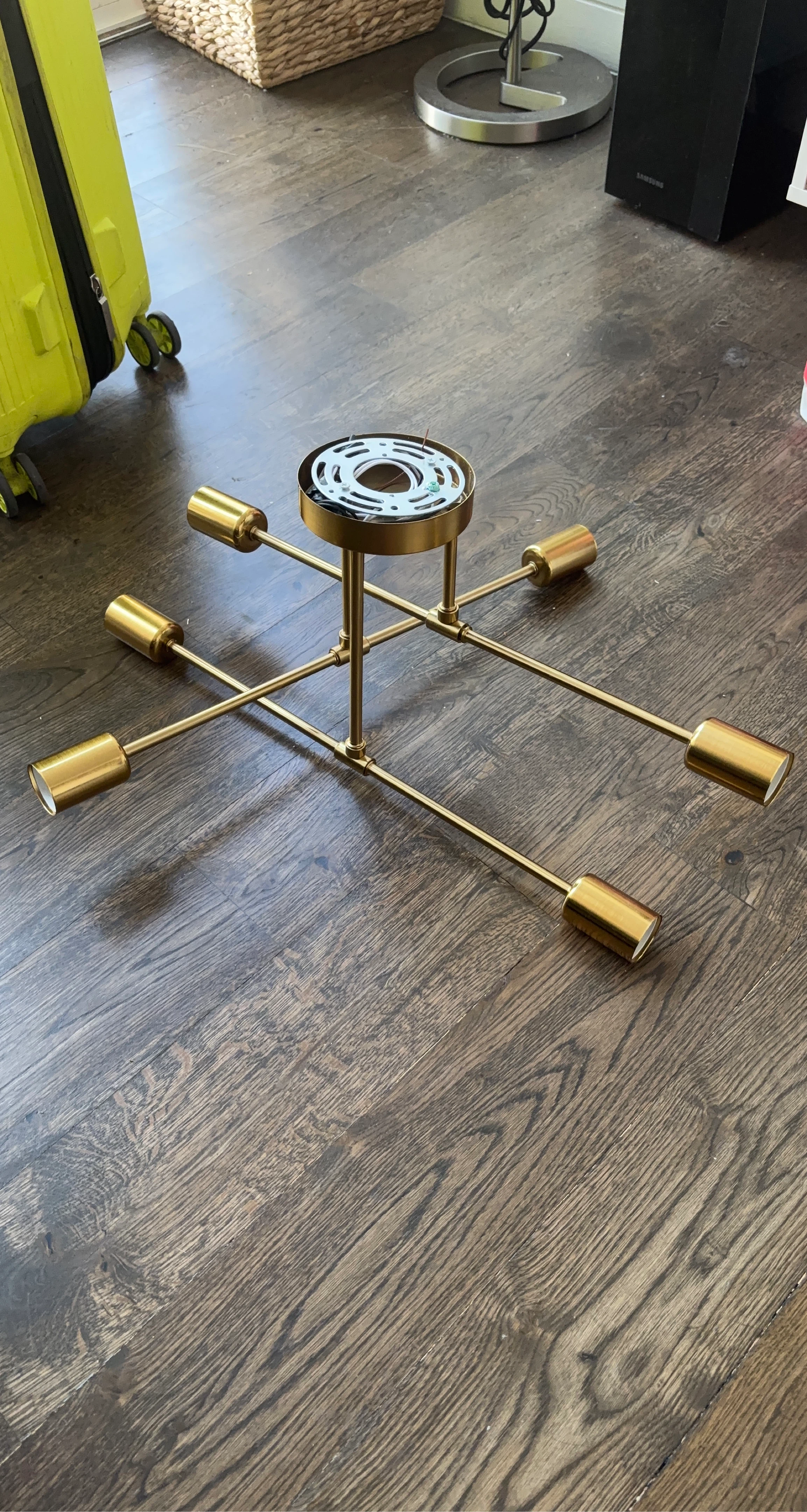 Gold Sputnik Chandelier Light Fixture