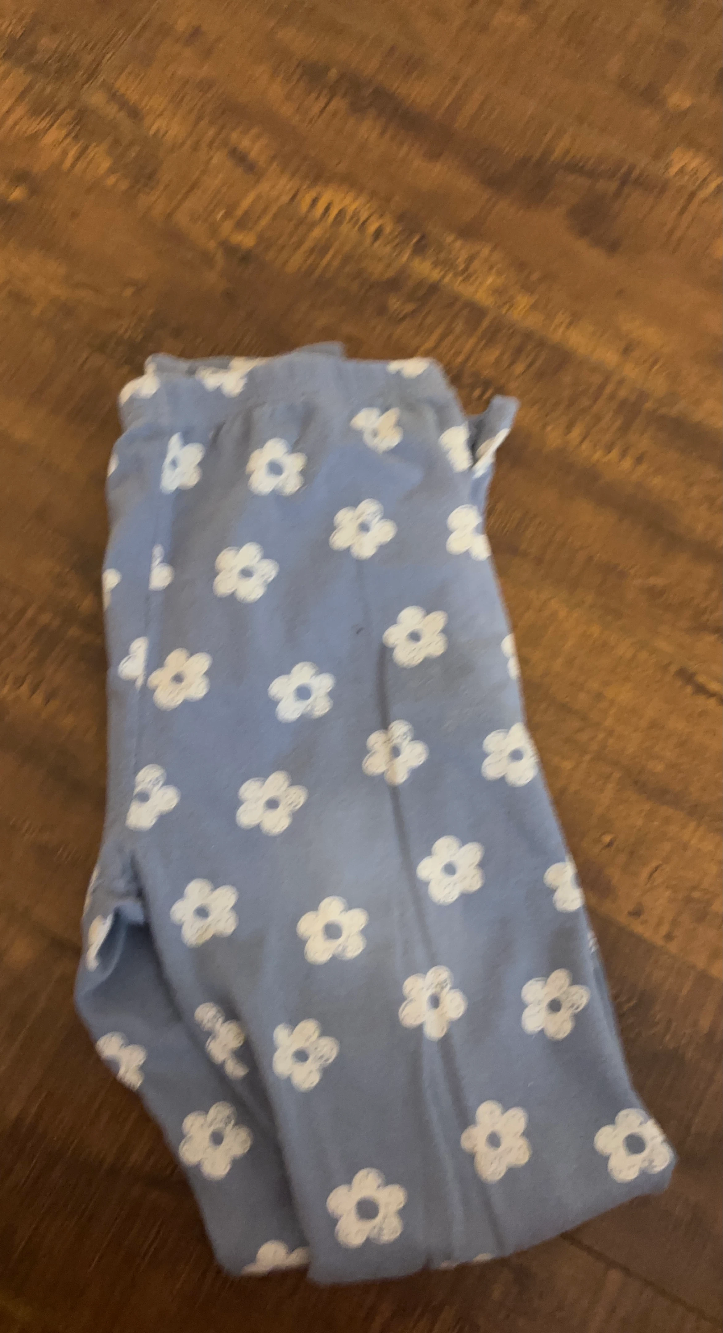 Light Blue Floral Pyjama Pants
