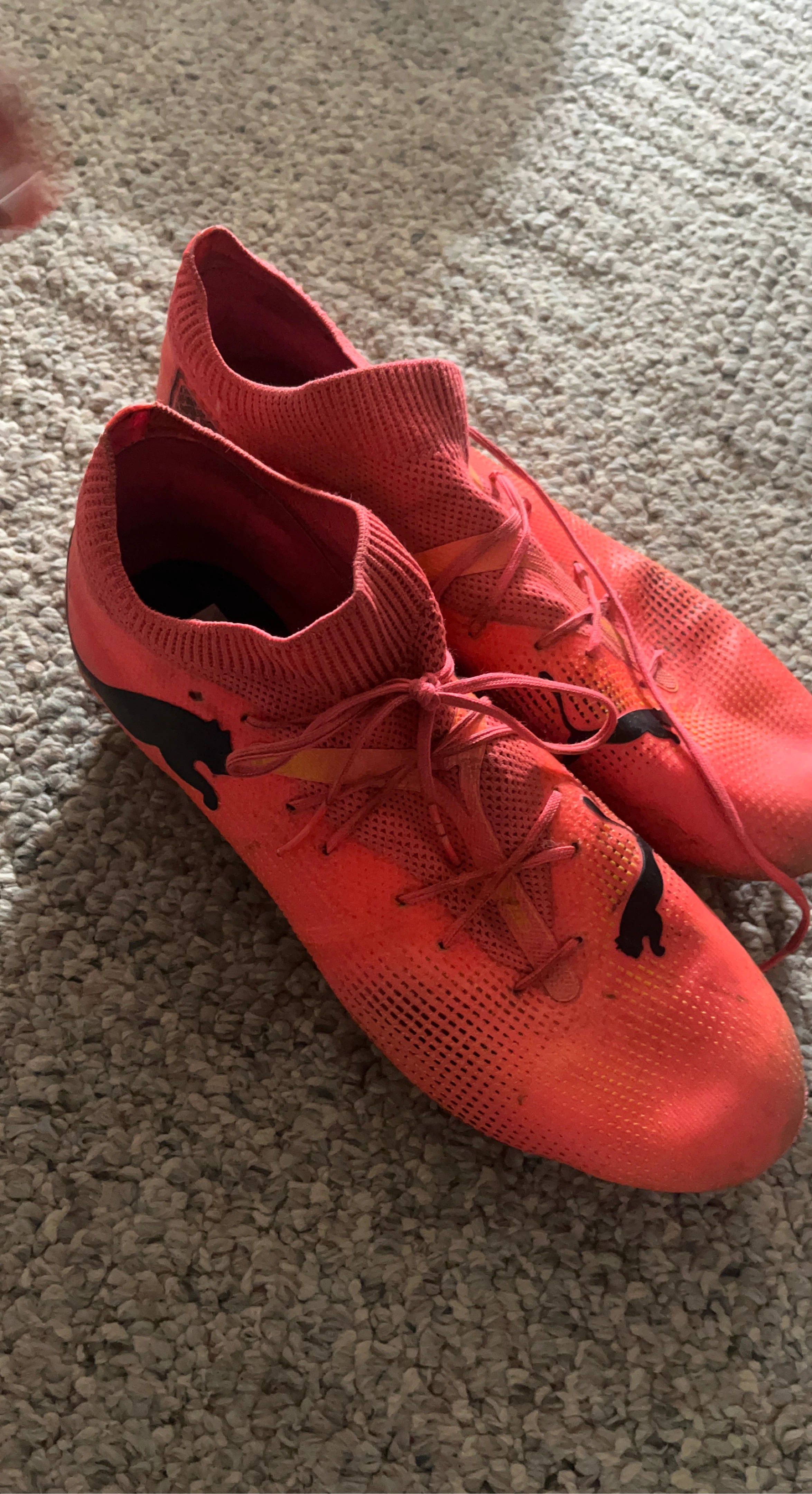 Puma Orange Soccer Cleats