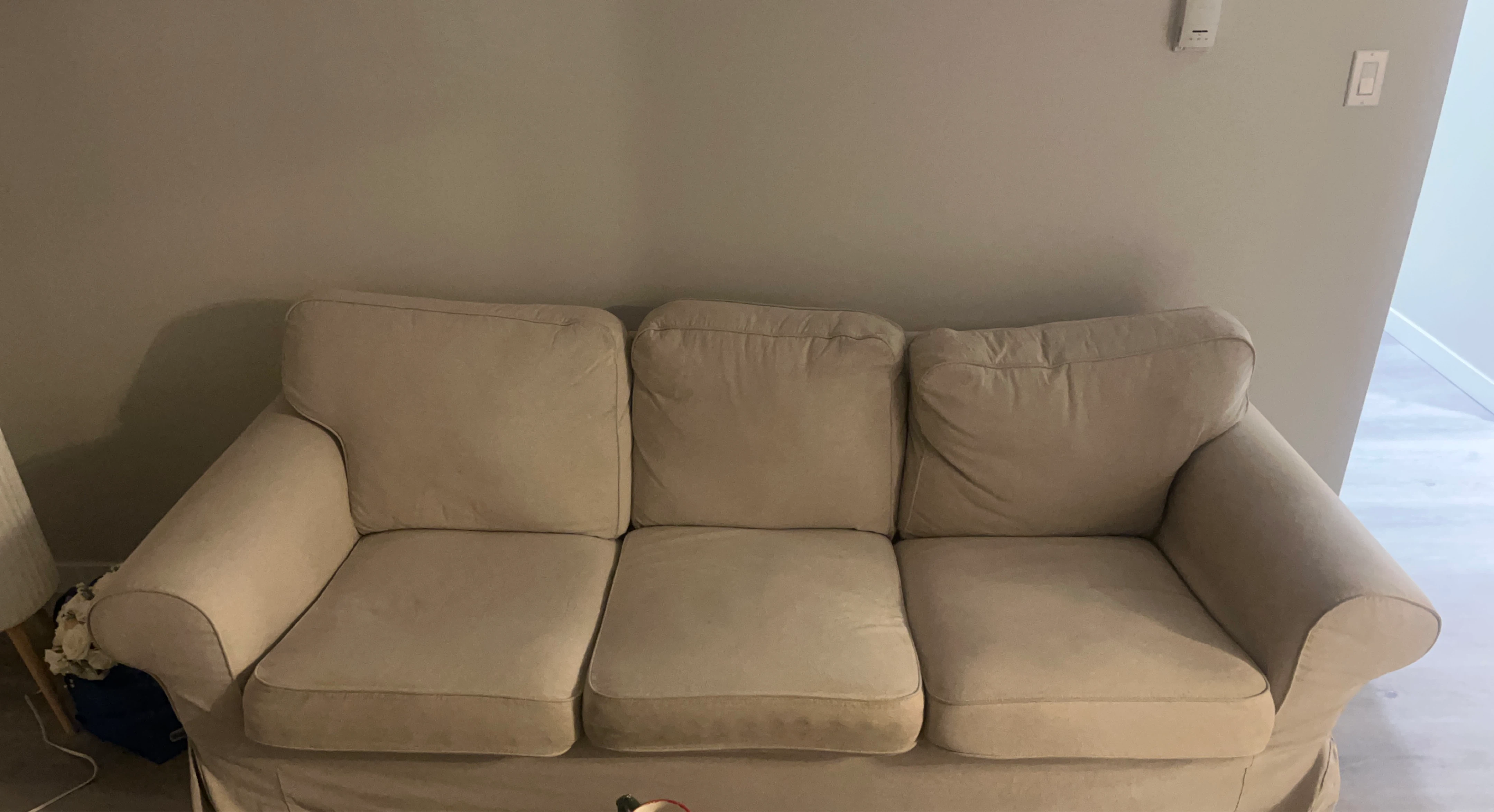 Beige 3-Seater Sofa
