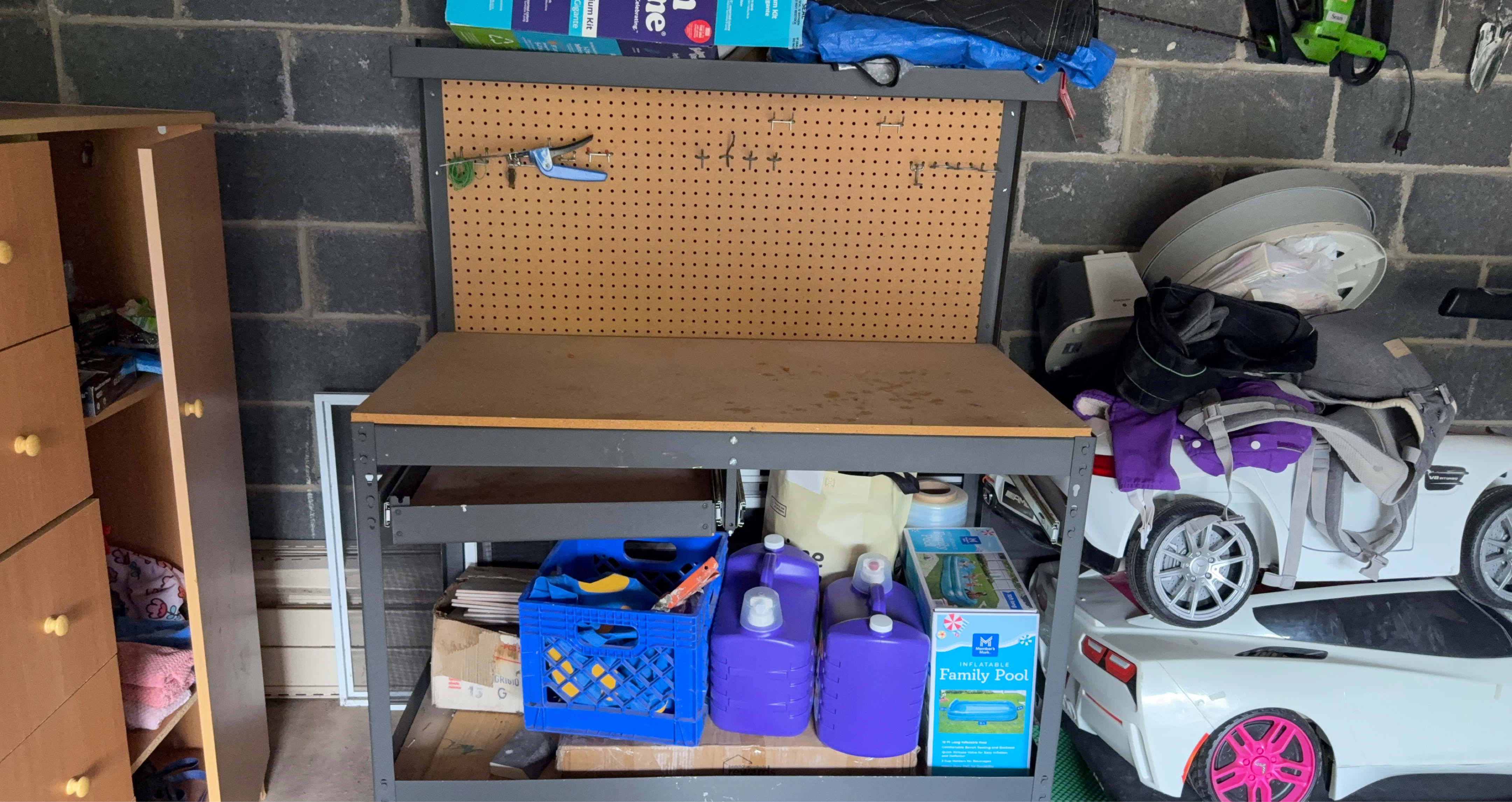 Workbench with Pegboard
