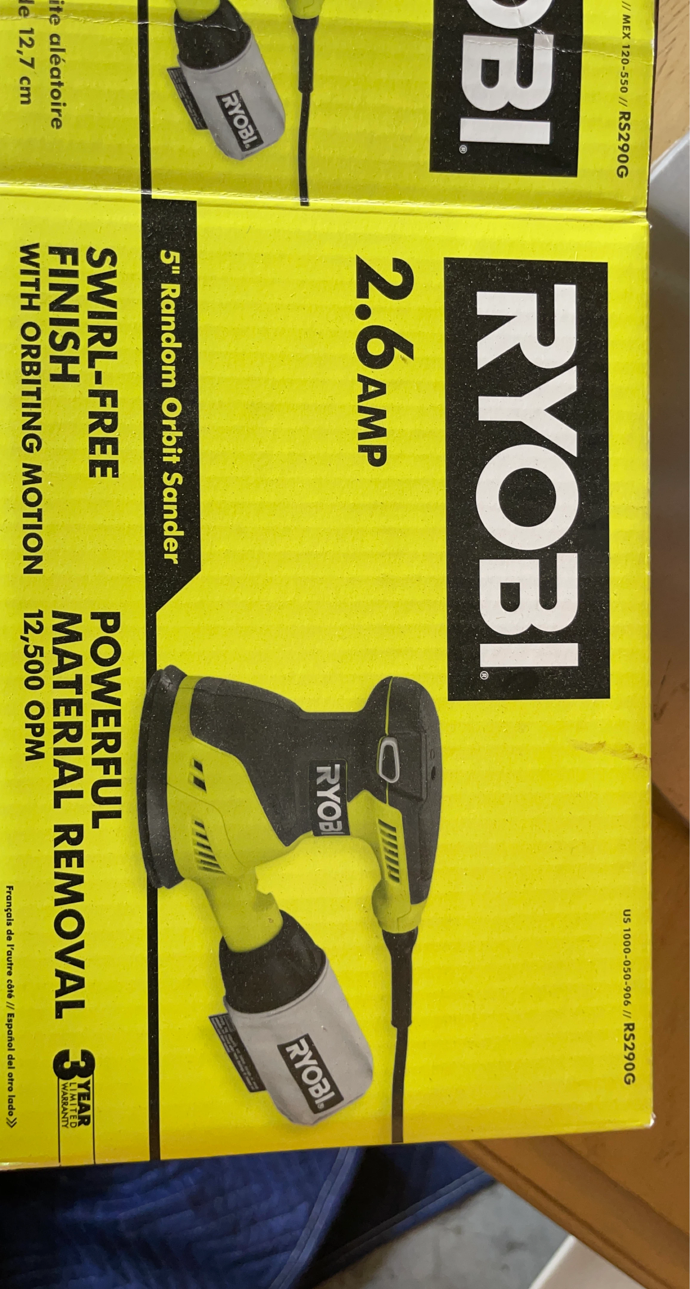 Ryobi 5" Random Orbit Sander RS290G