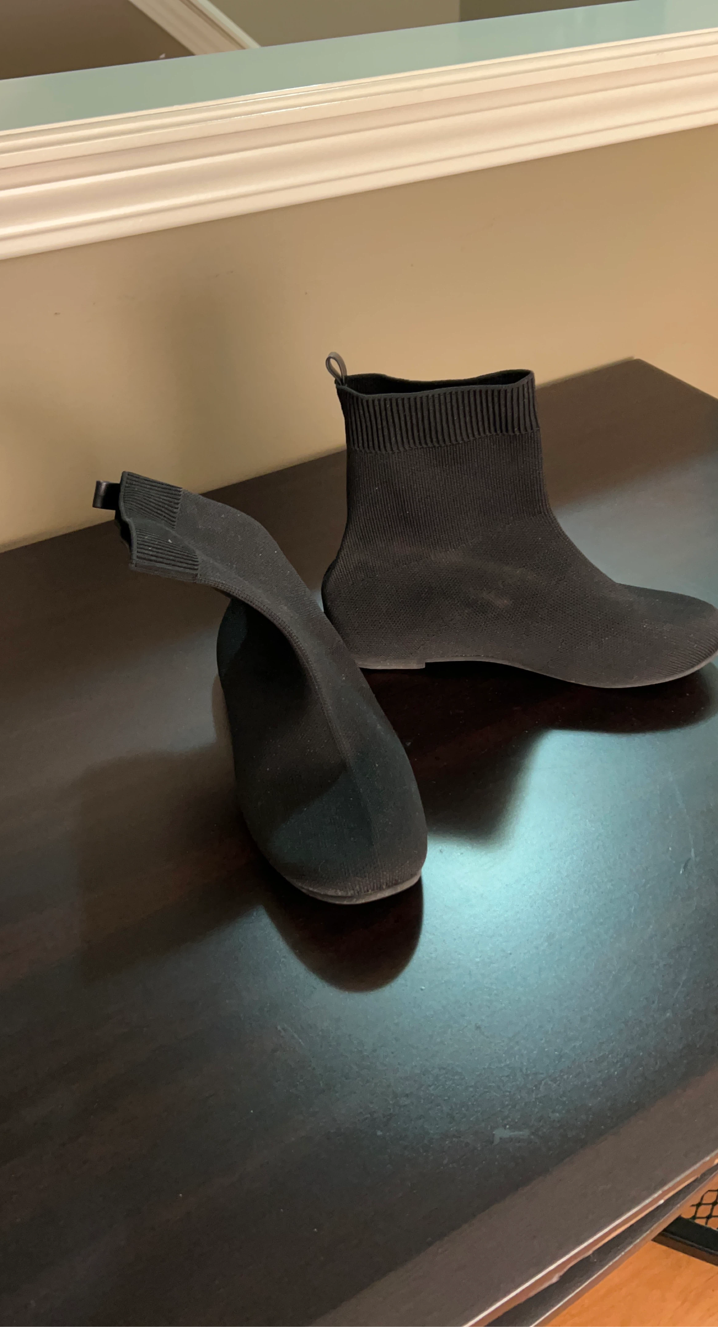 Black Sock Ankle Boots