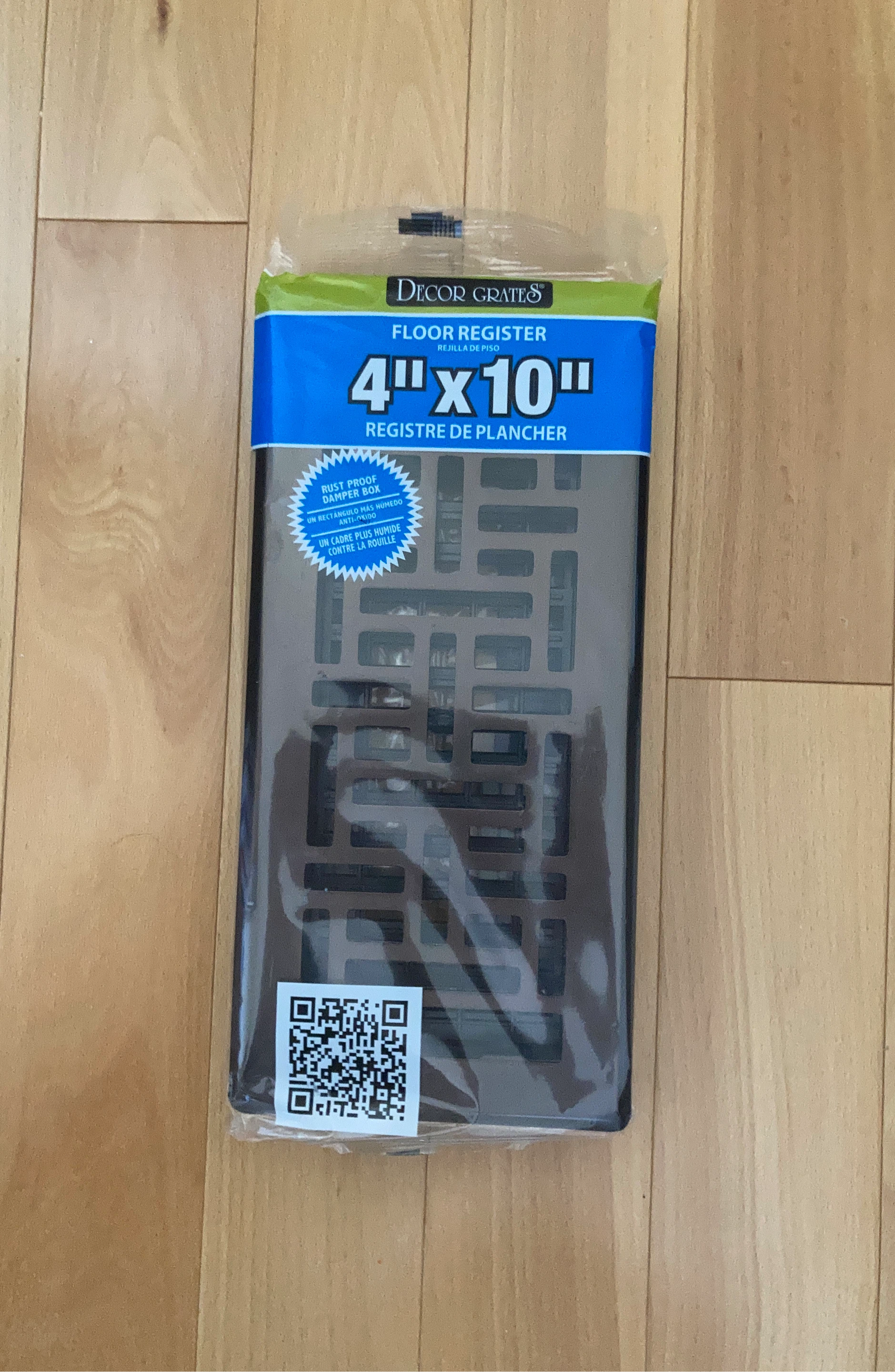 Decor Grates Floor Register 4" x 10"