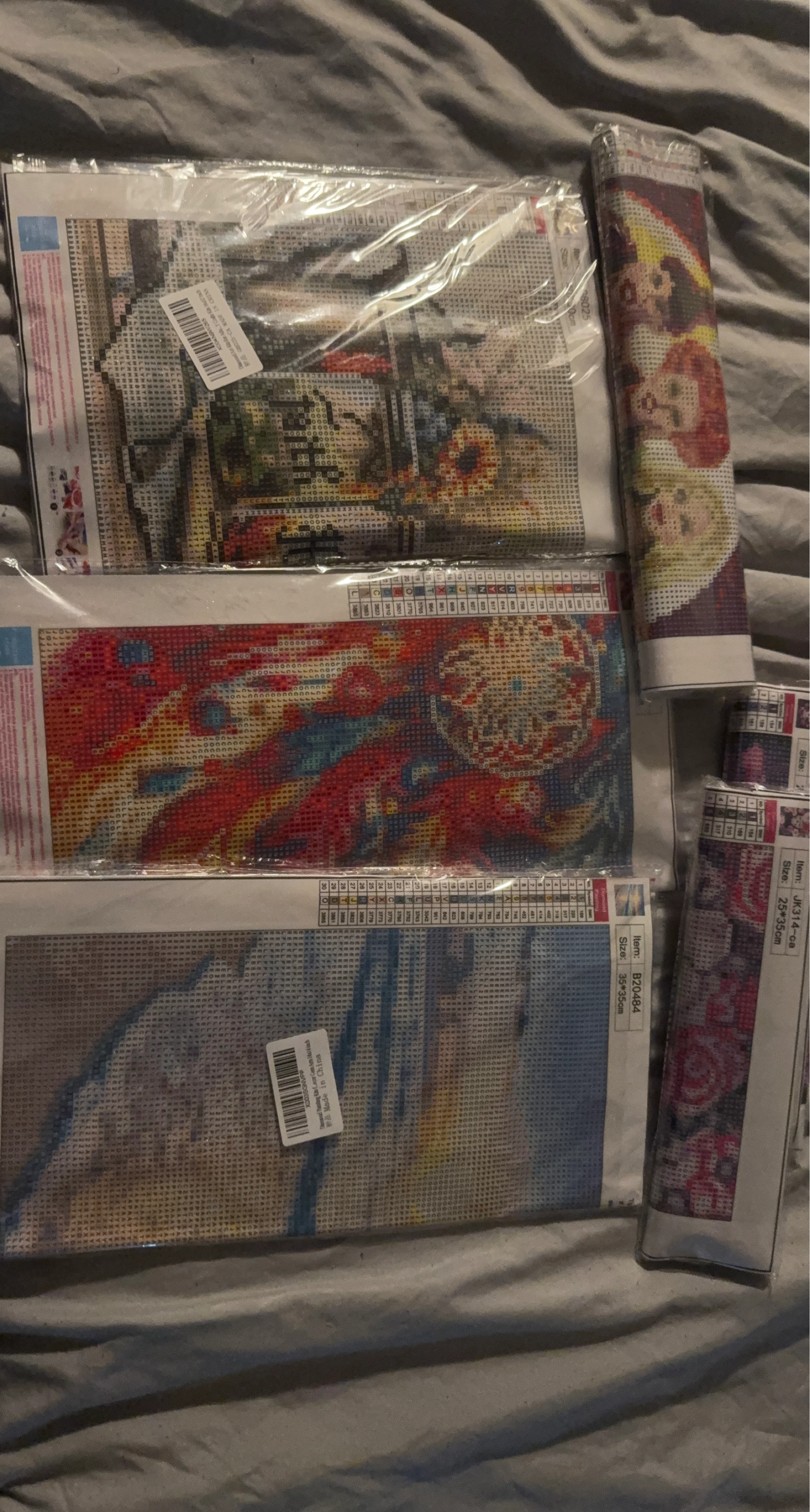 6 diamond art paintings brand new