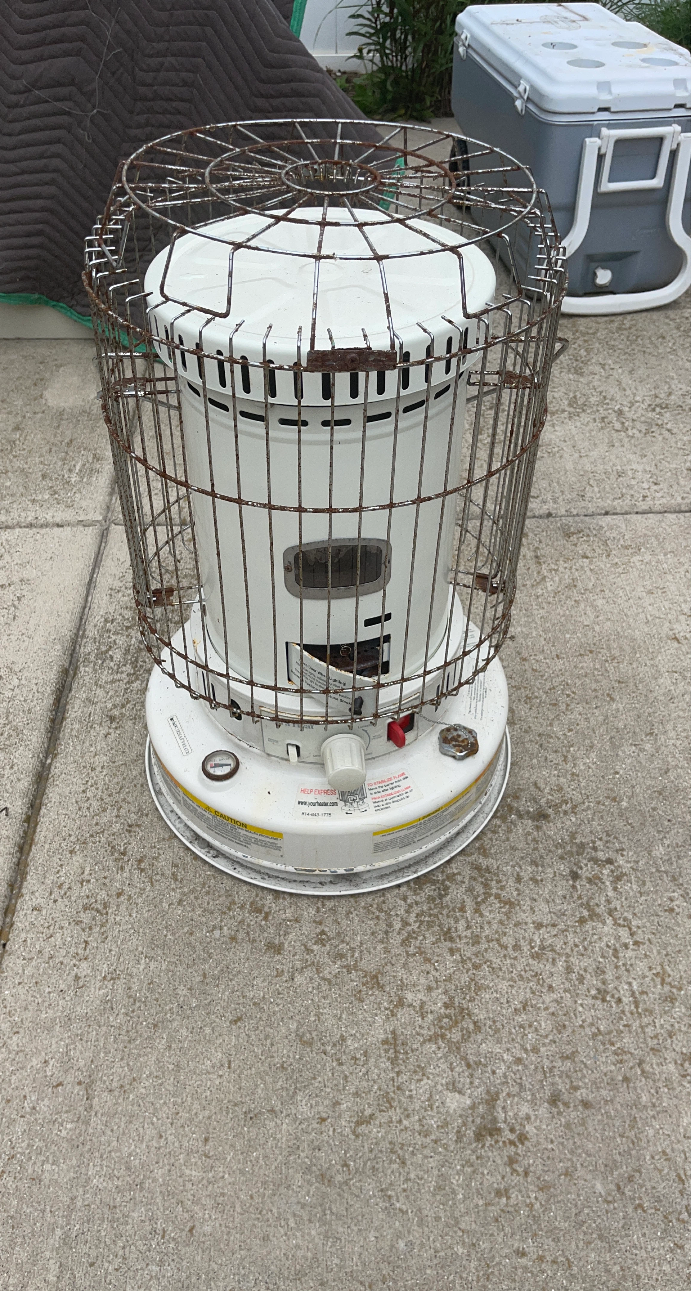 White Kerosene Heater