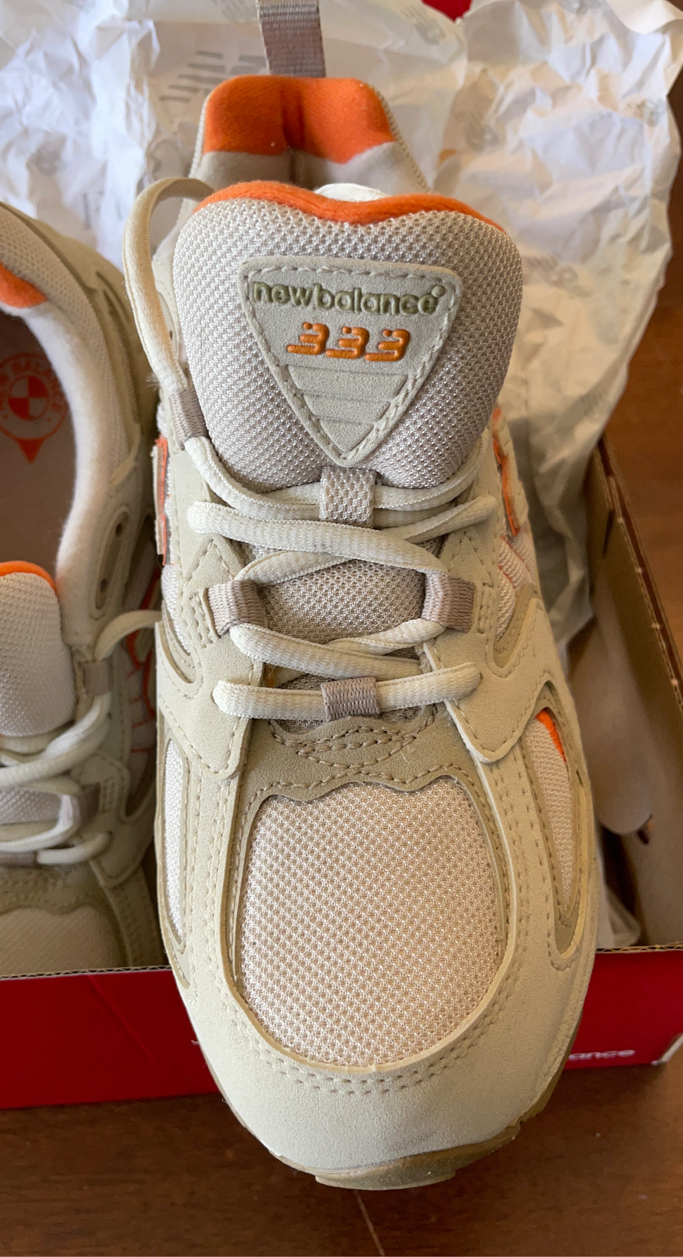 New Balance 333BE Women's Running Shoes Beige/Orange Size 7.5 US