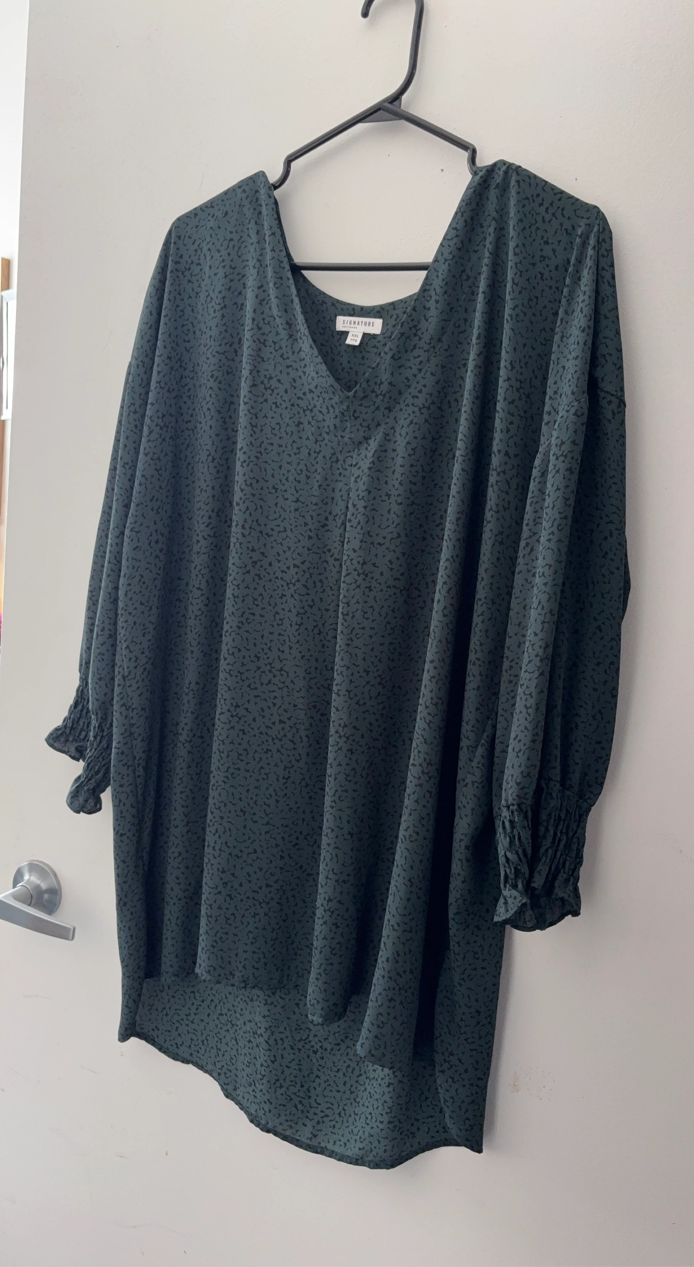 Signature Plus Women's Blouse - Dark Green