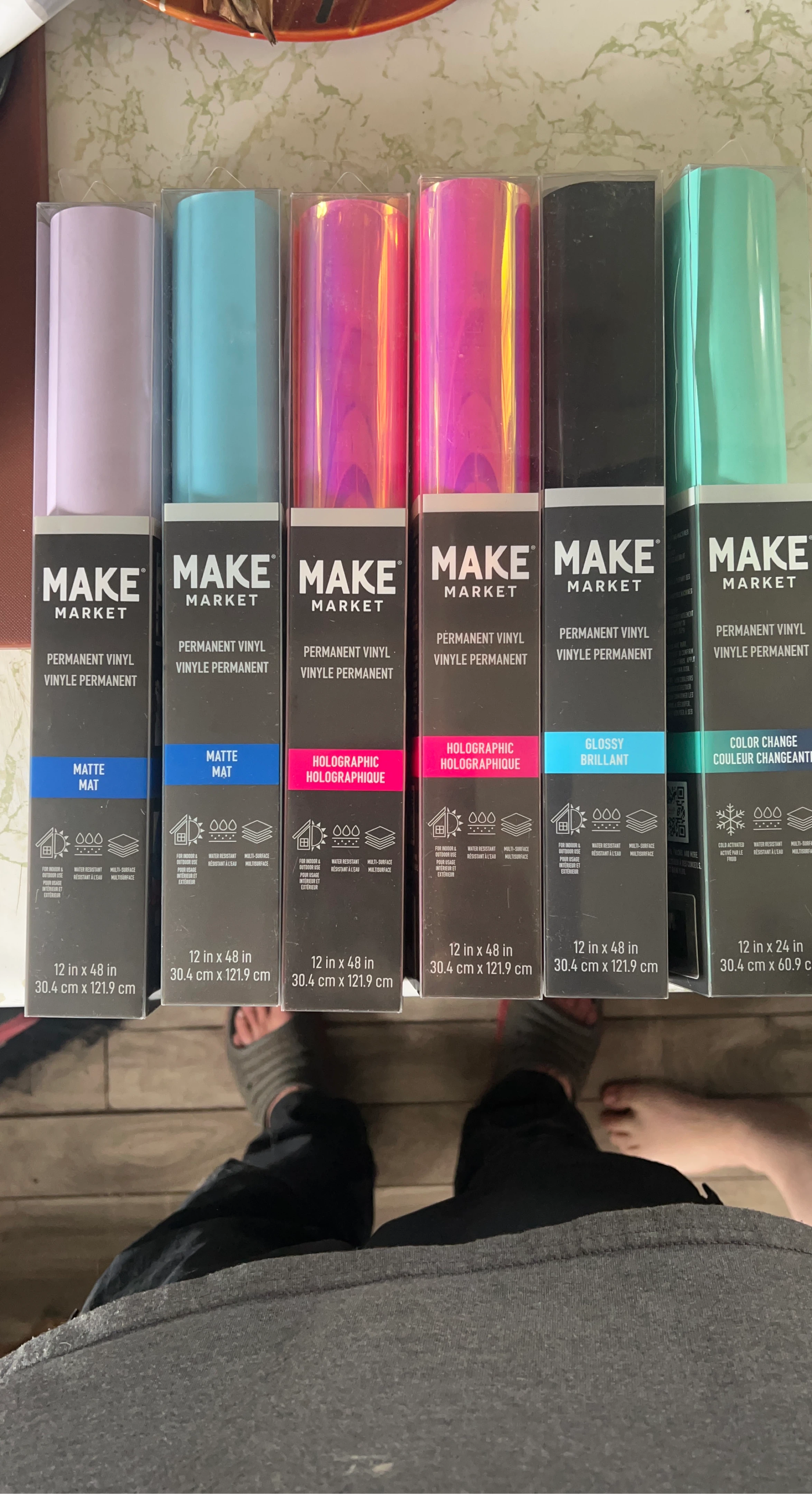 MAKE MARKET Permanent Vinyl (Various Types & Sizes)