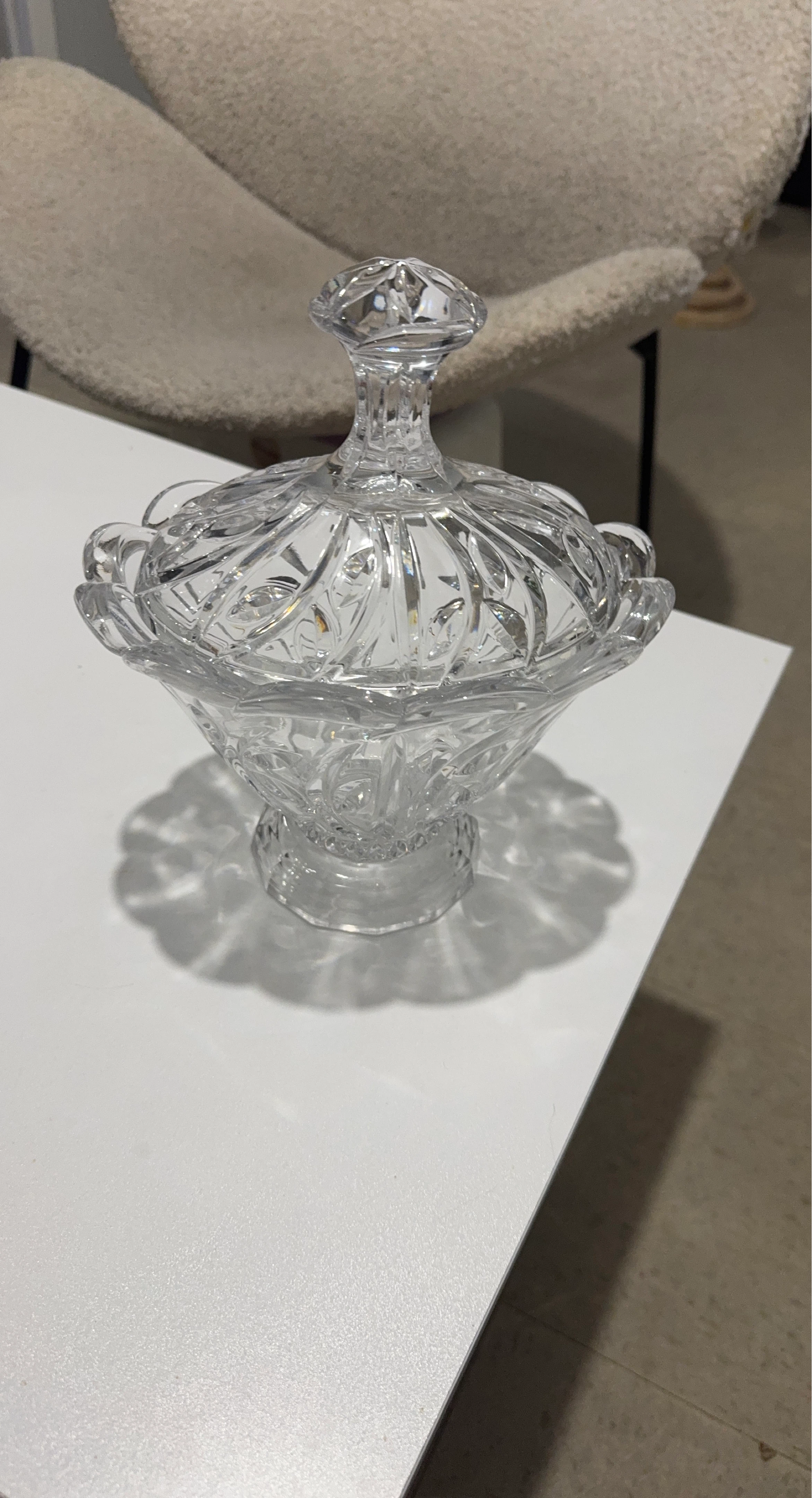 Crystal Candy Dish with Lid