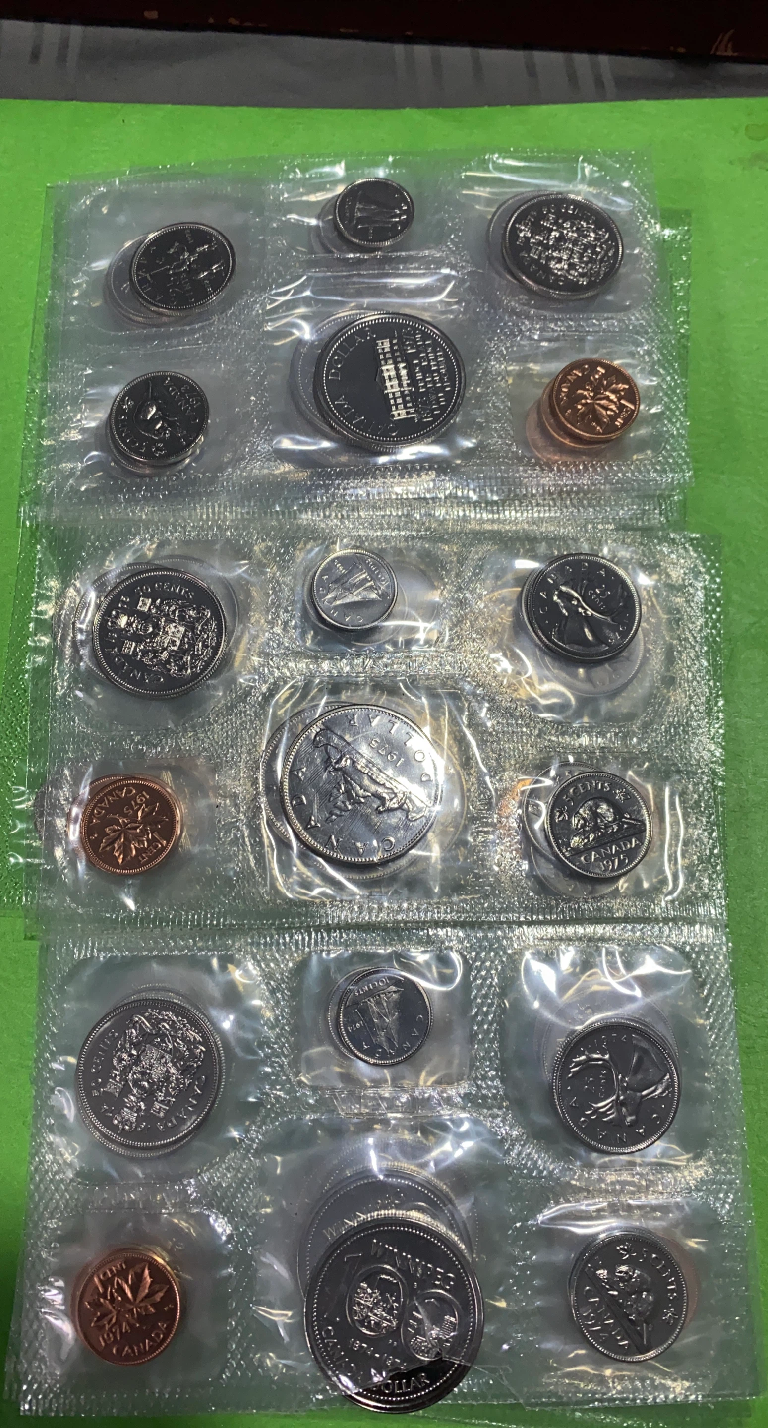 Canadian Coin Collection one set of 9 dollars