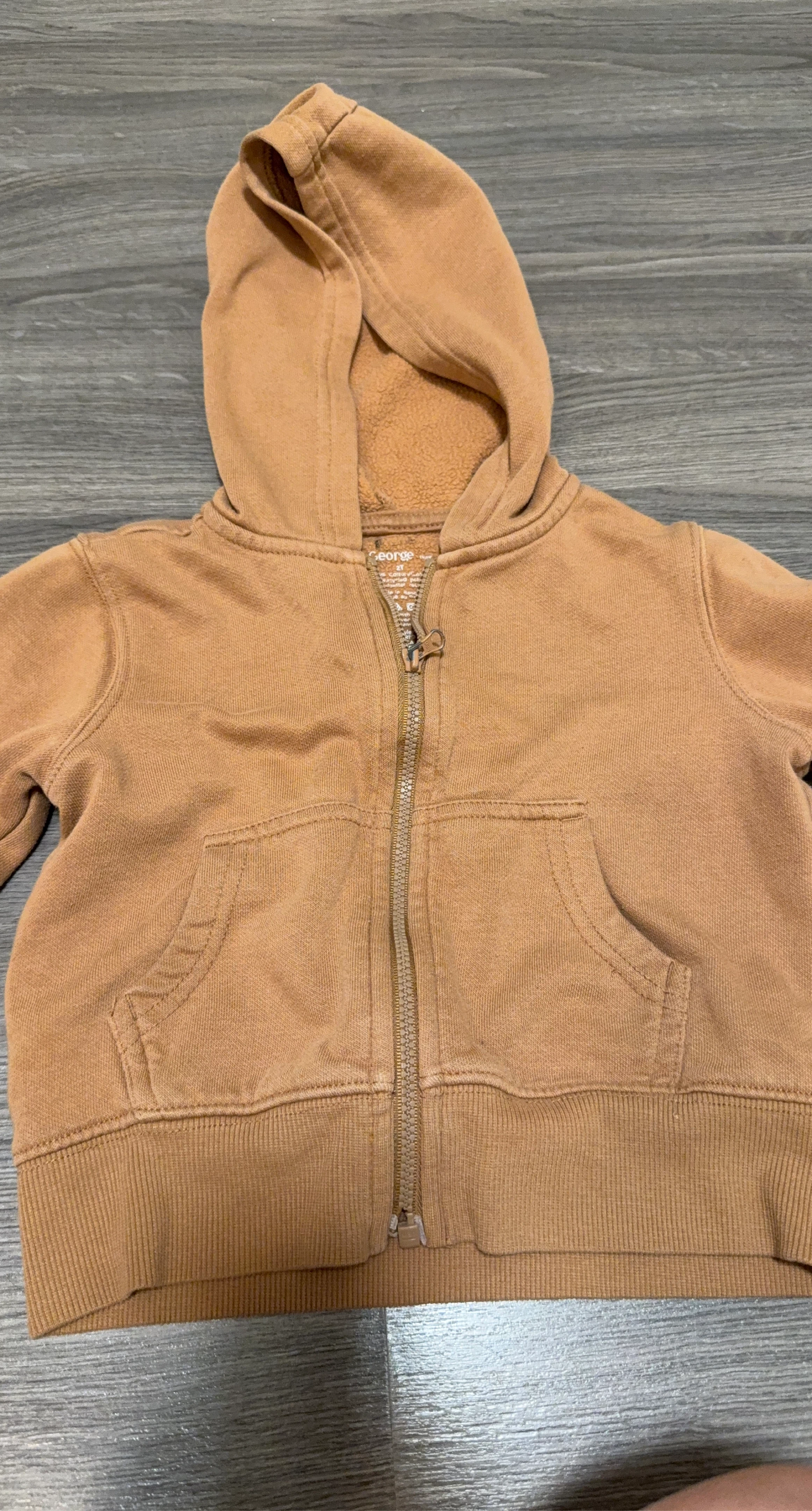 George Kids Zip-Up Hoodie Size 2