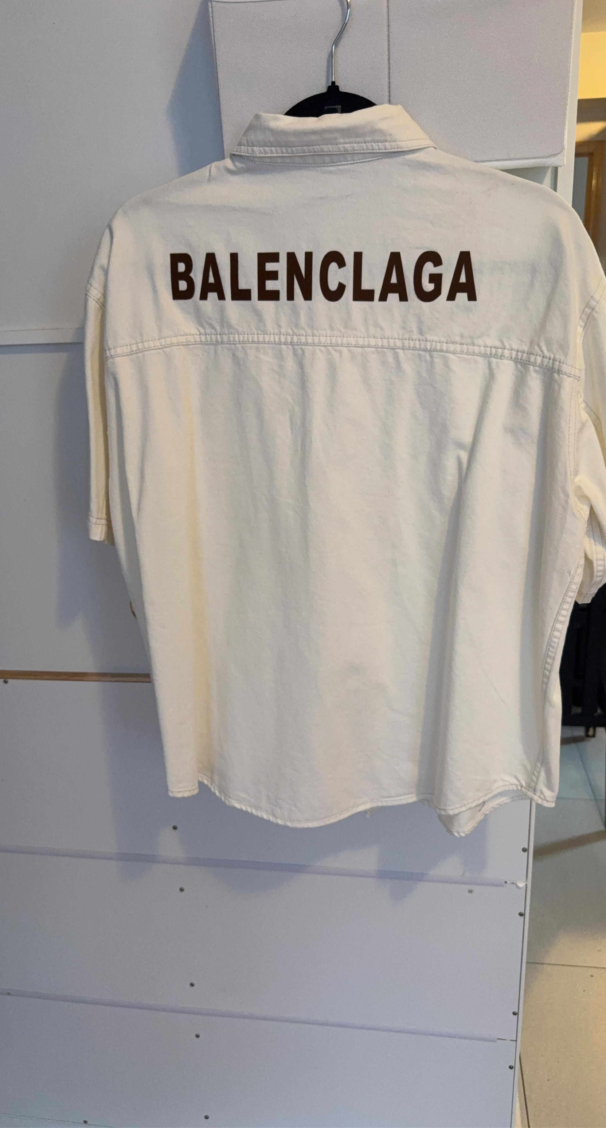 Balenciaga Short Sleeve Button-Up Shirt
