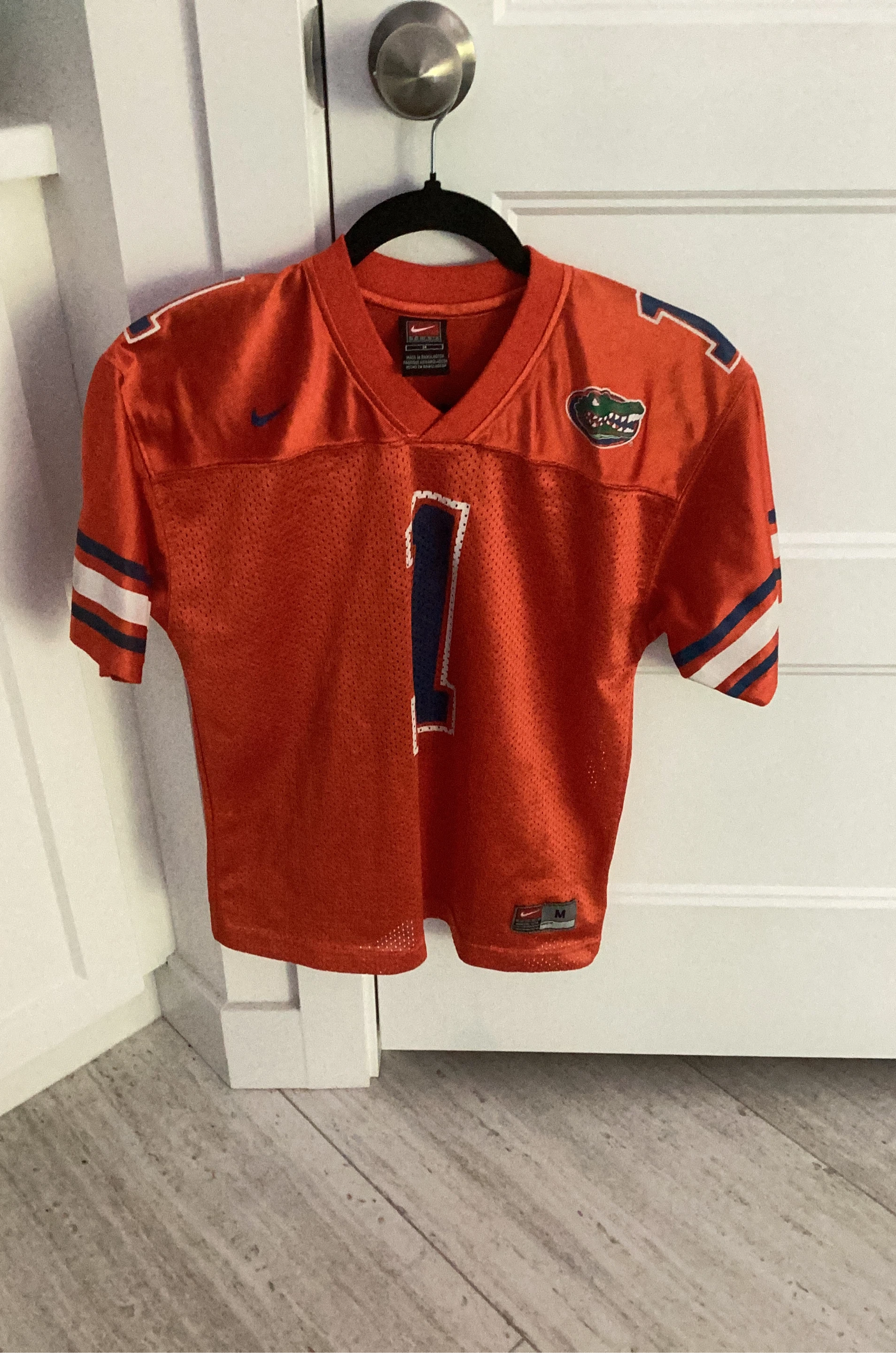 Nike Florida Gators Football Jersey #1 Orange Youth Medium