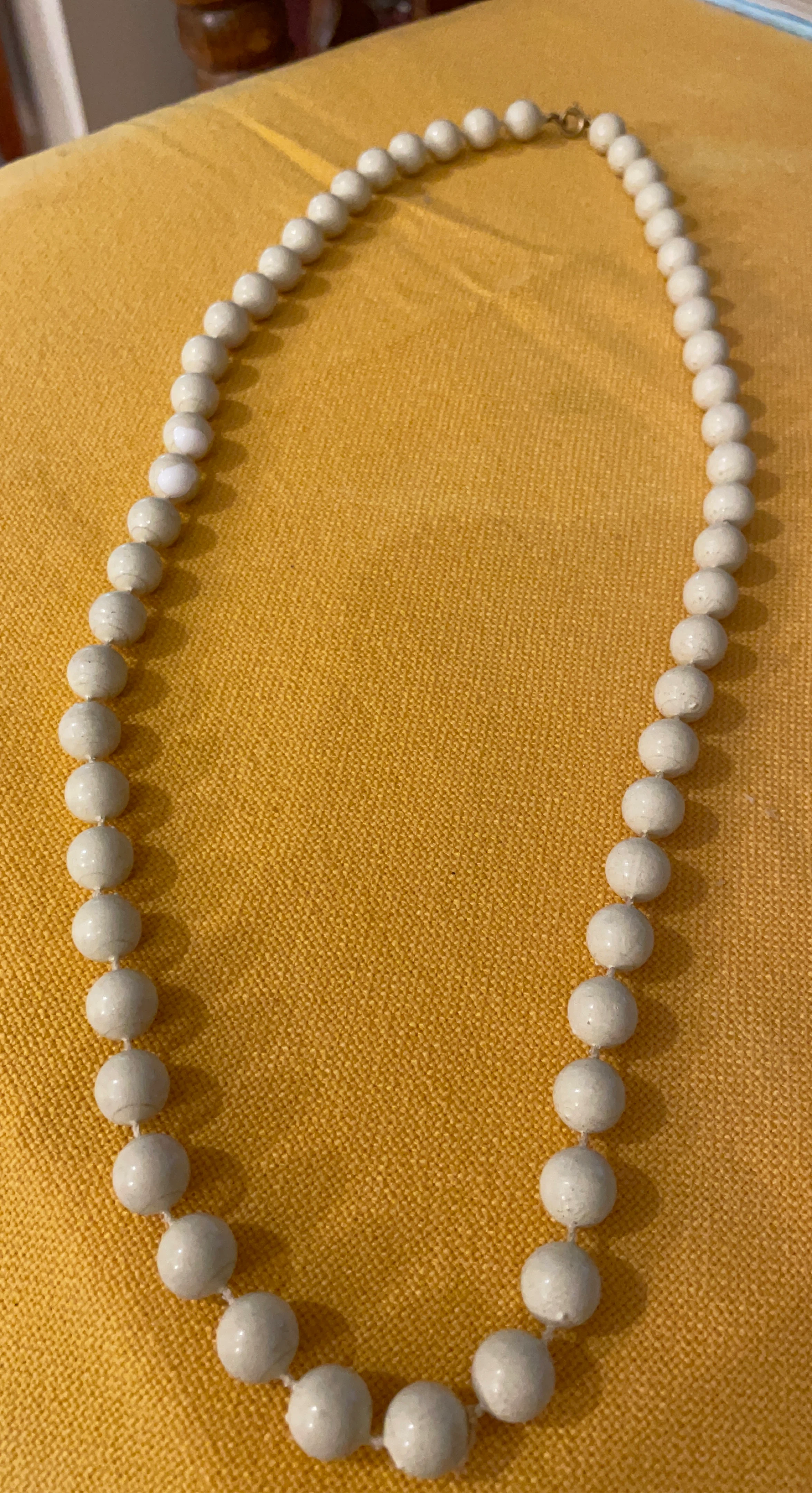 White Beaded Necklace