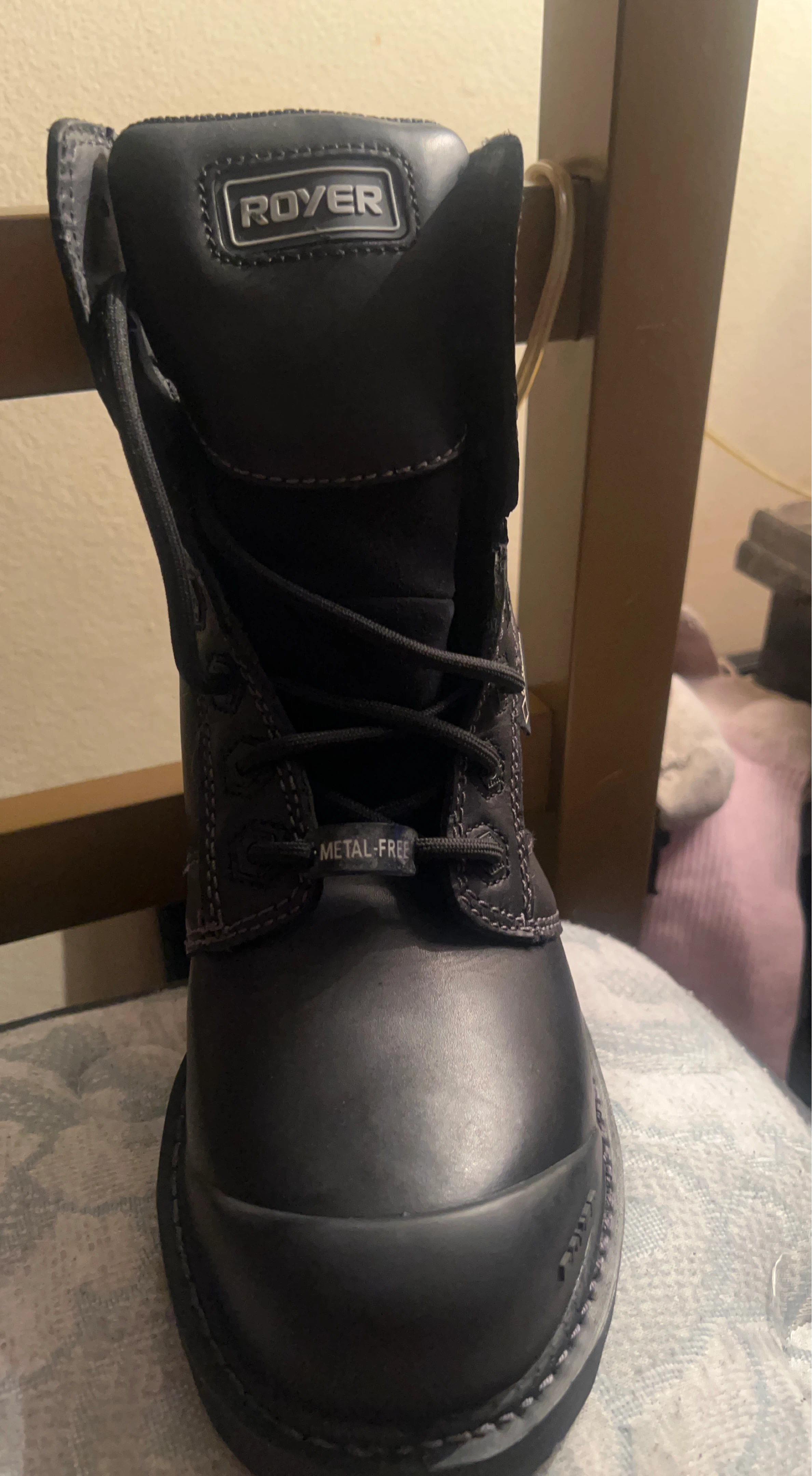 ROVER Black Metal-Free Work Boots