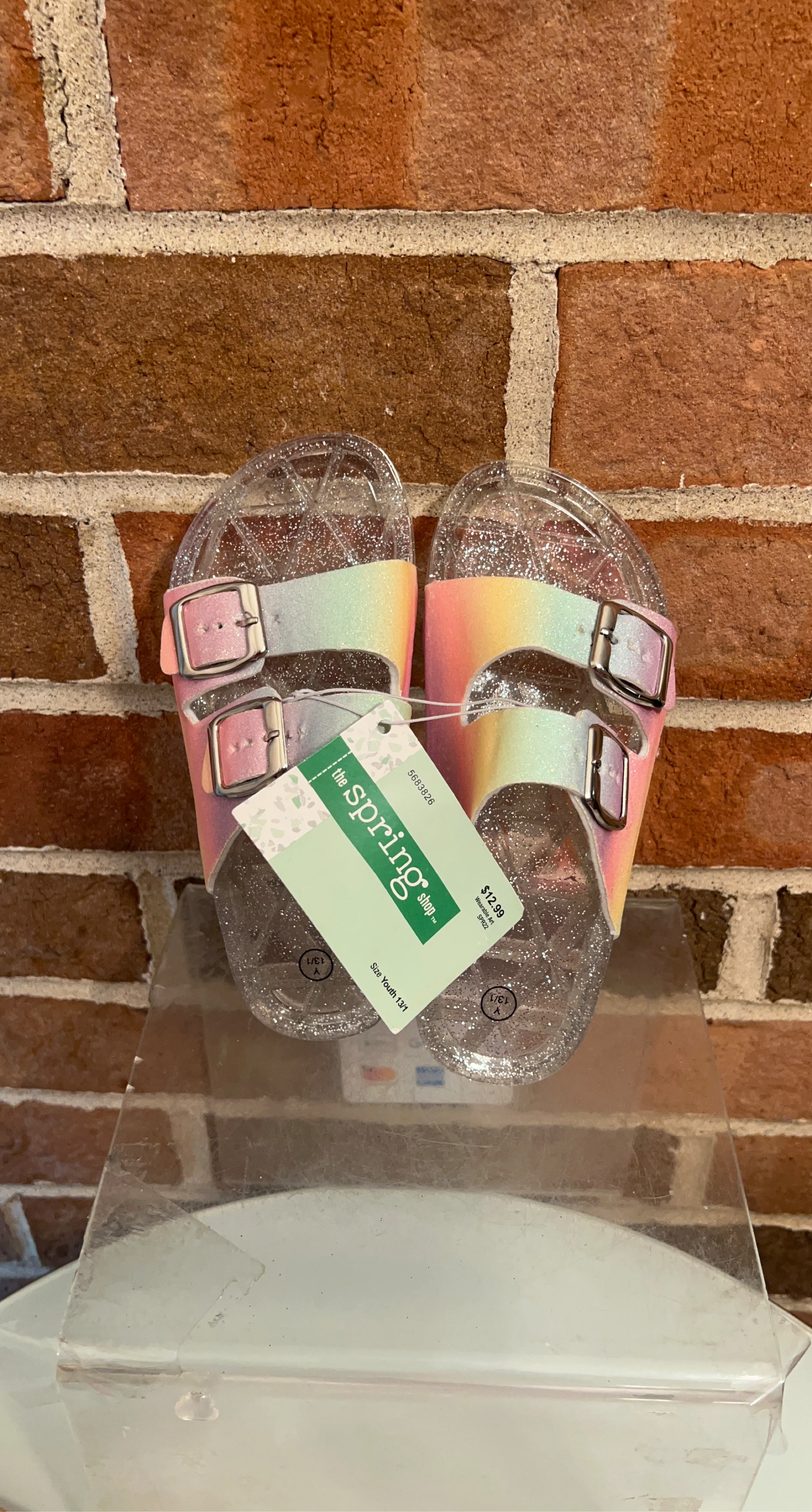The Spring Shop Youth 13/1 Glitter Slides