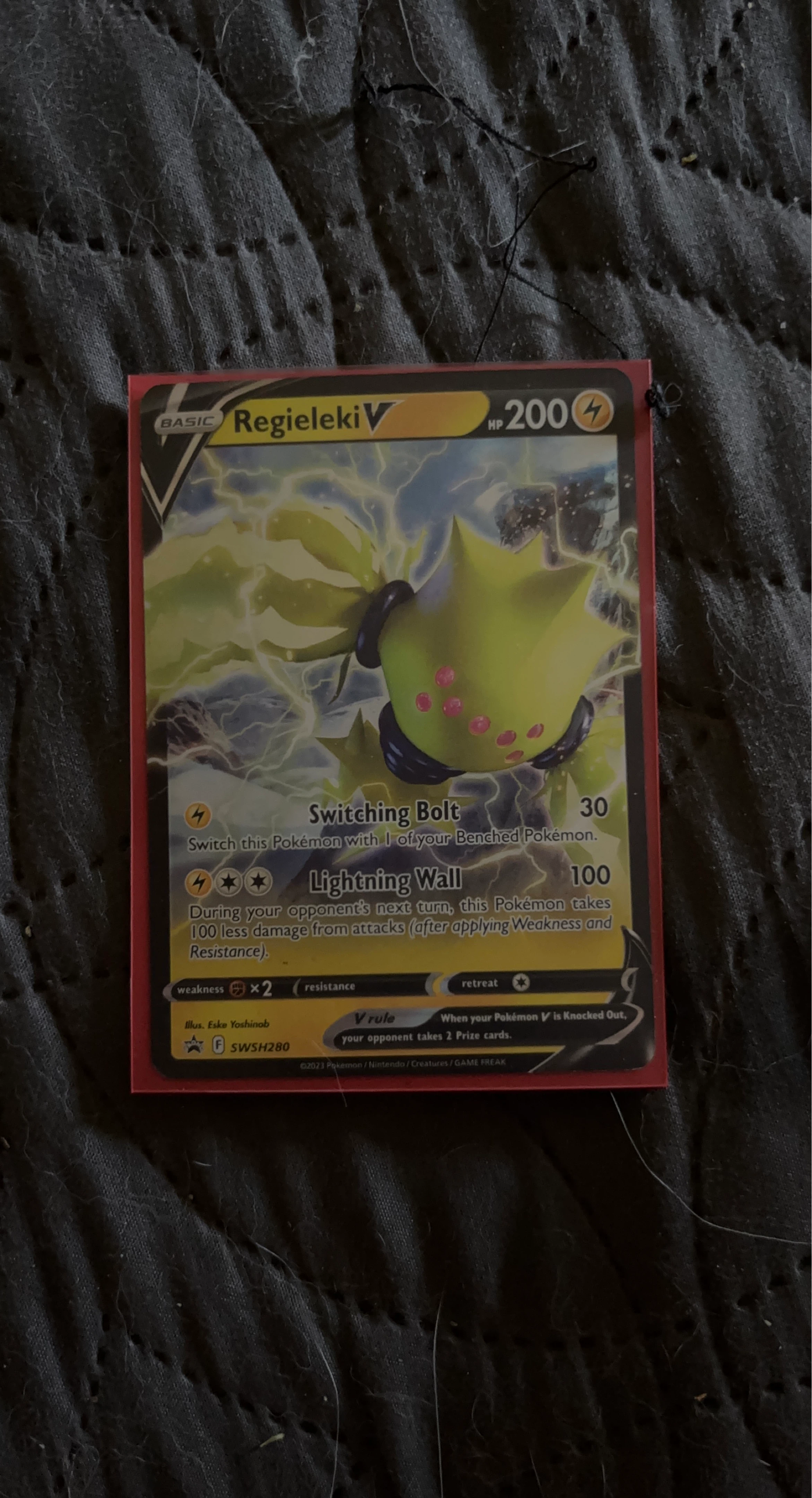 Pokemon Regieleki V SWSH280 Card