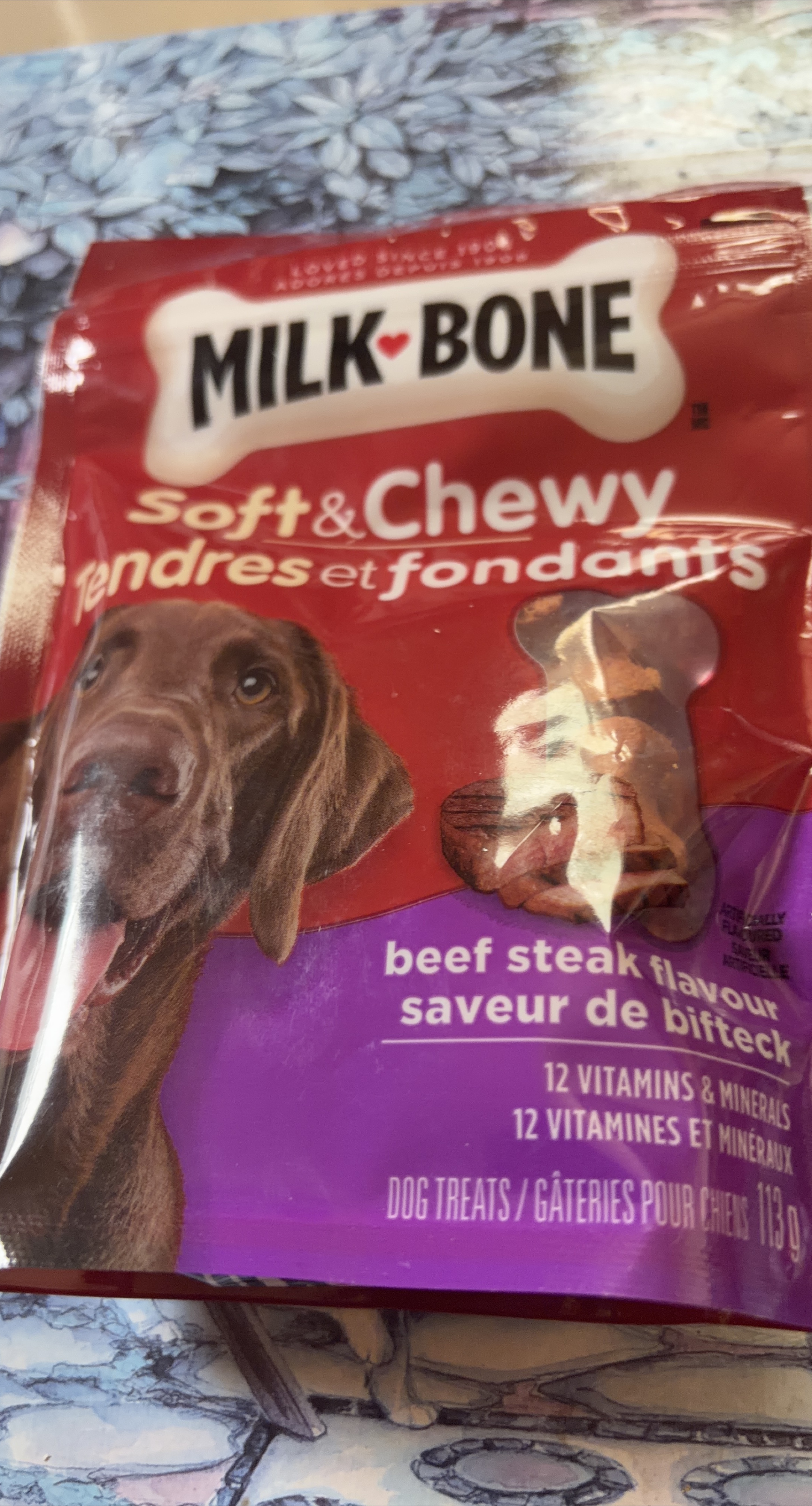 Milk-Bone Soft & Chewy Beef Steak Dog Treats 113g