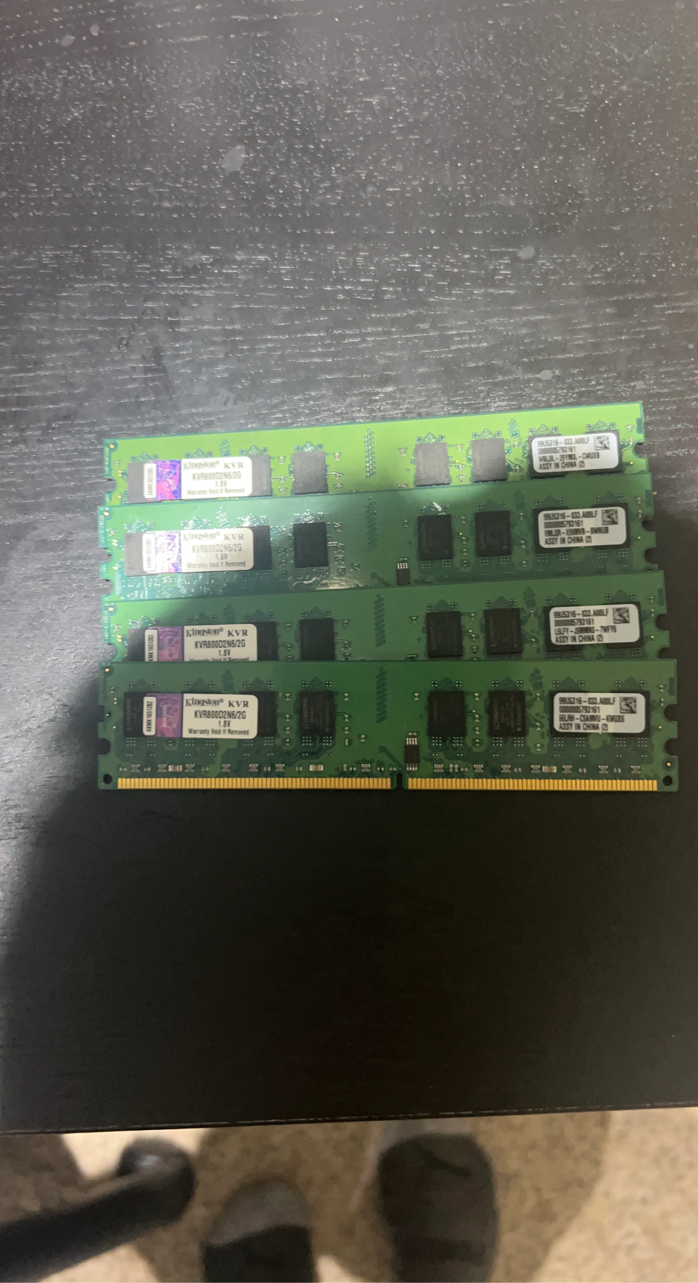 Kingston KVR800D2N6/2G DDR2 RAM Sticks (4x2GB)