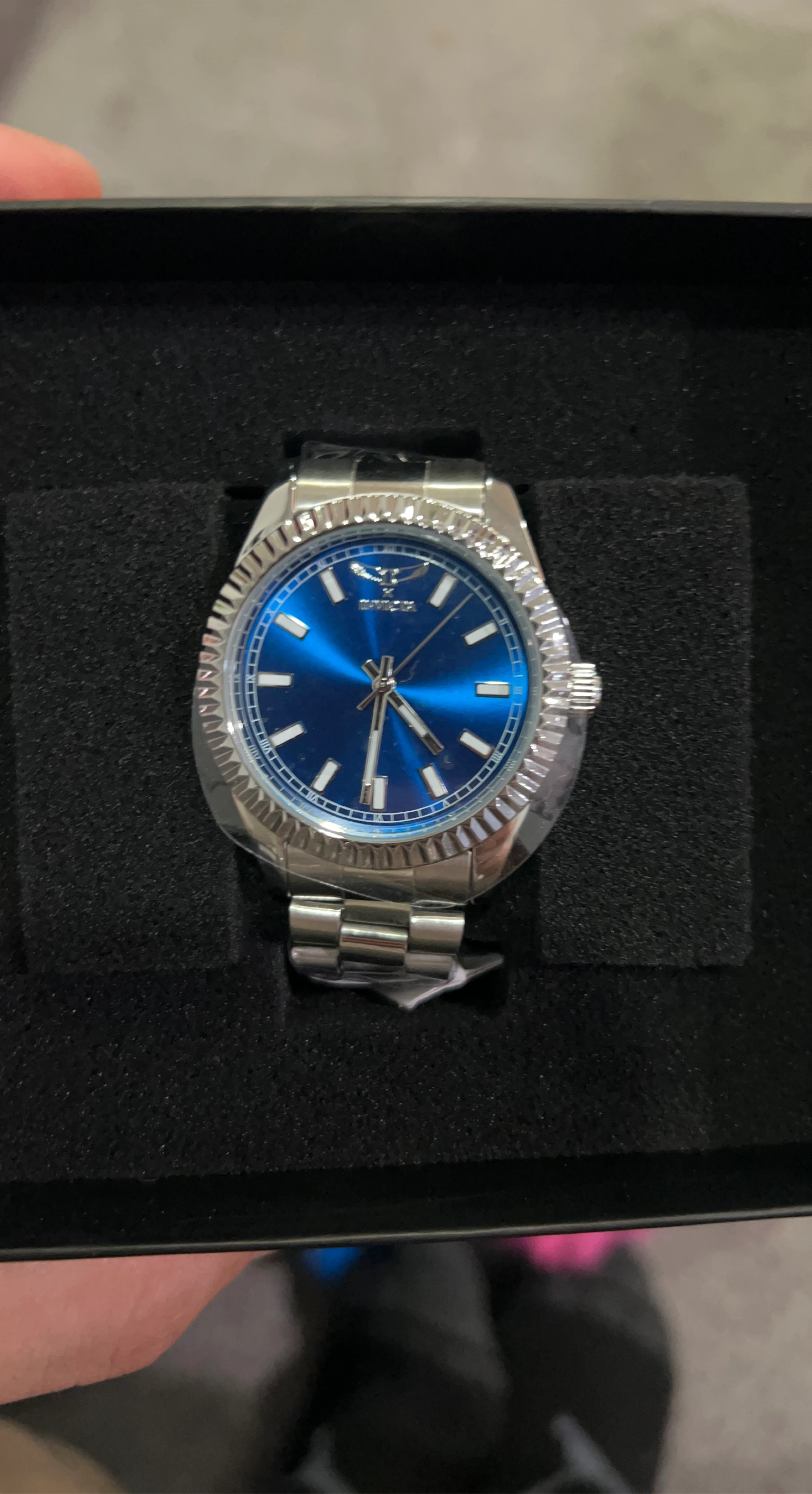 Invicta Watch with Blue Dial