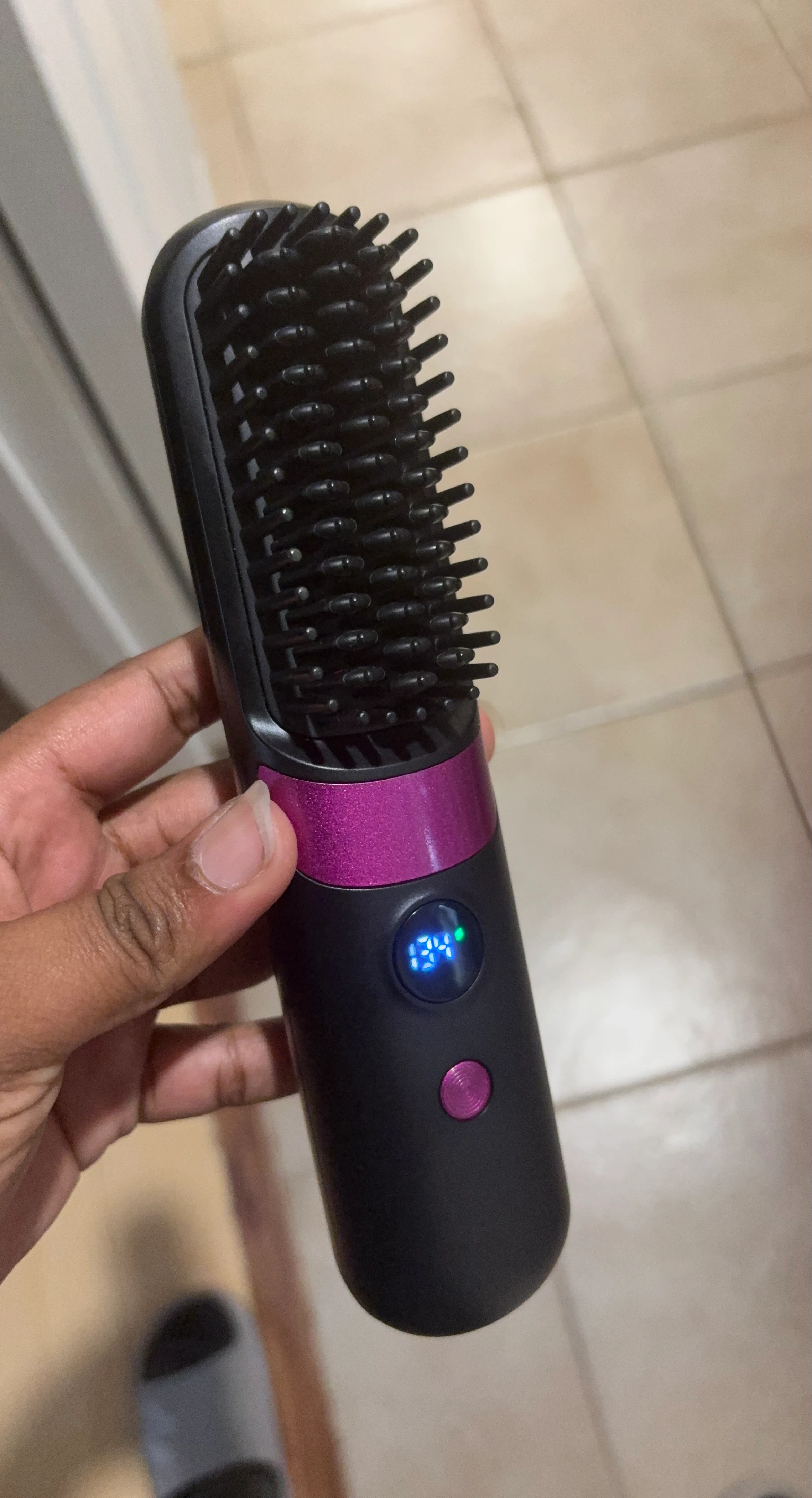 Heated Hair Straightening Brush